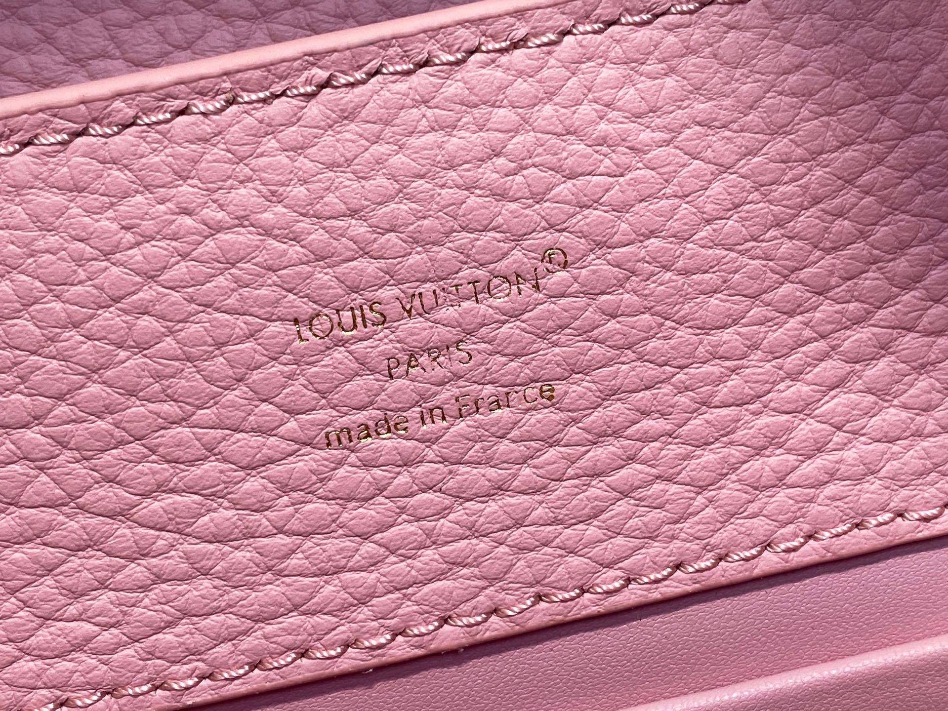 【顶级原单】M14970粉色 链条全皮cap那英款 CAPUCINES BB手袋 Capucines 系