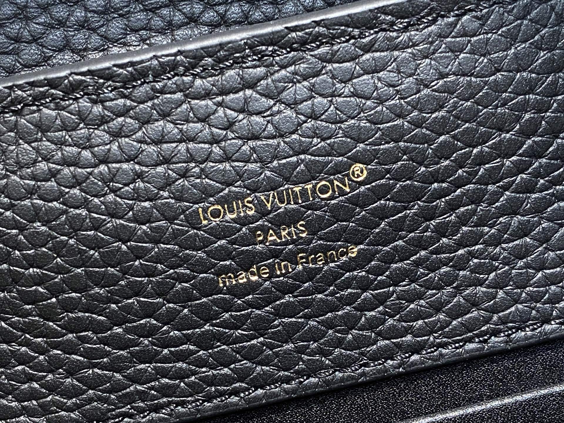 【顶级原单】M14970黑色 链条全皮cap那英款 CAPUCINES BB手袋 Capucines 系