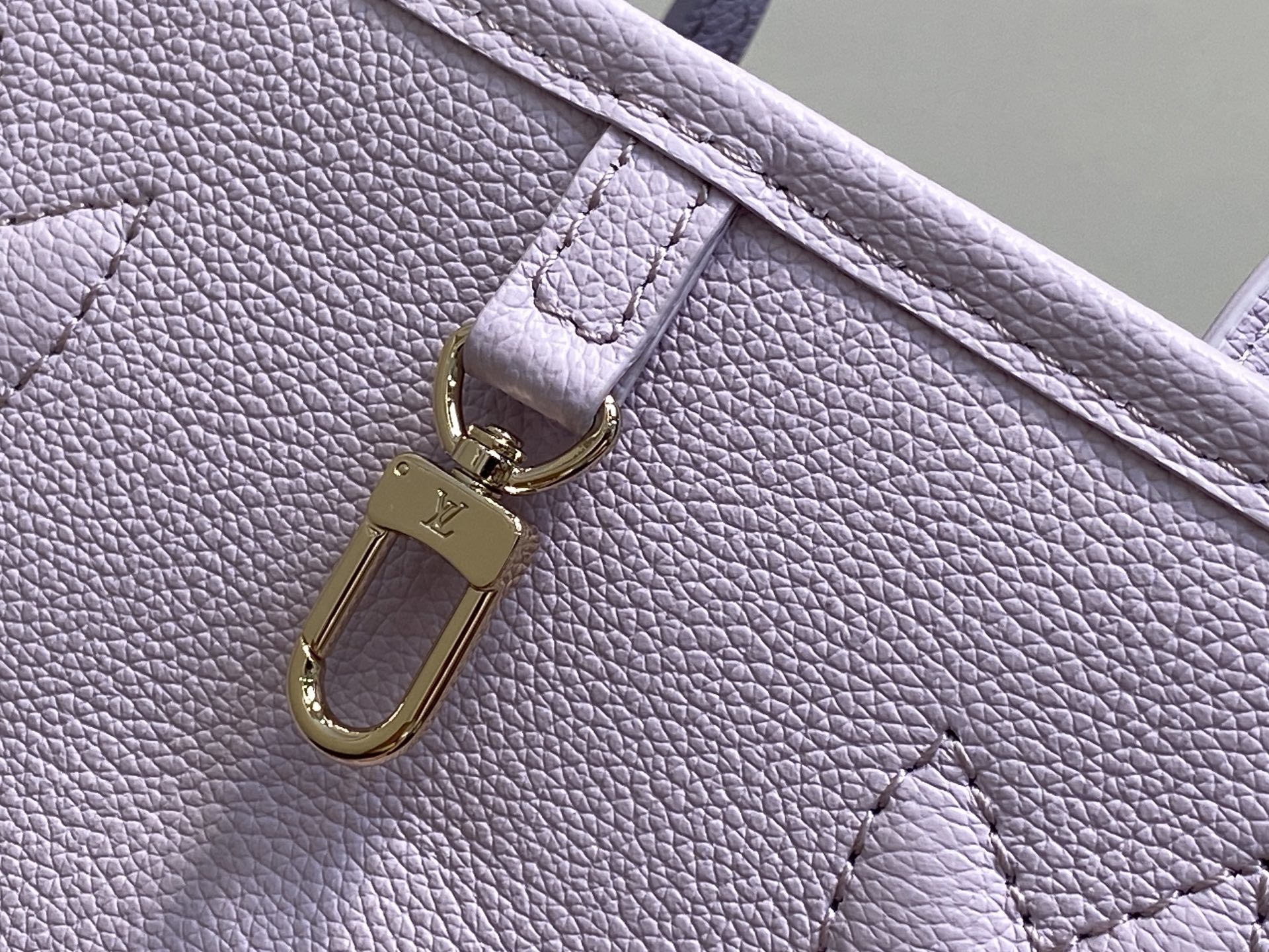 【顶级原单】M25656老花浅紫色 双面小号购物袋 Neverfull Bandoulière Insi