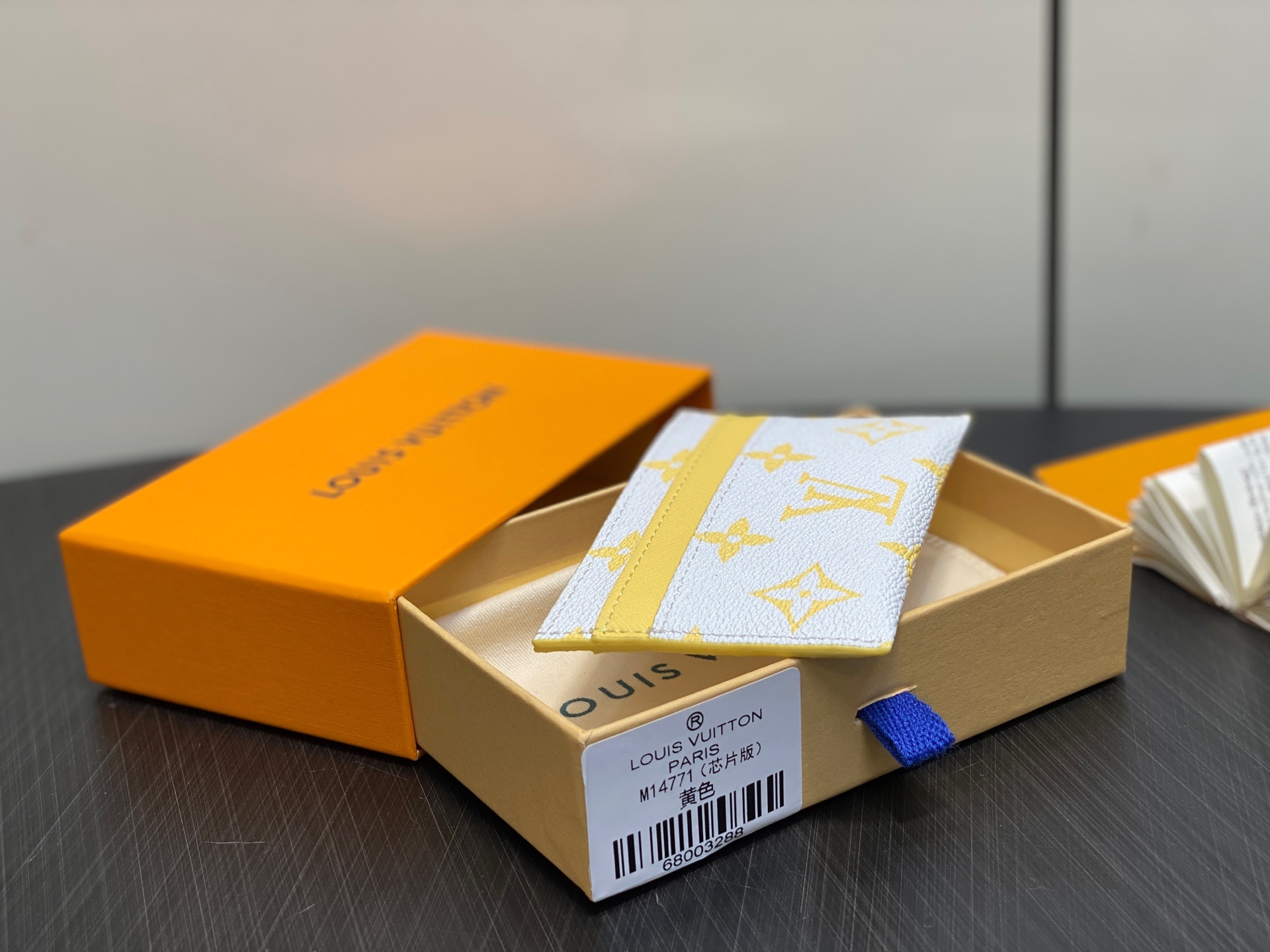 【顶级原单】M14771黄色 卡包卡夹钱包 当季新款 DOUBLE 卡夹 本款 Double 卡夹为 M