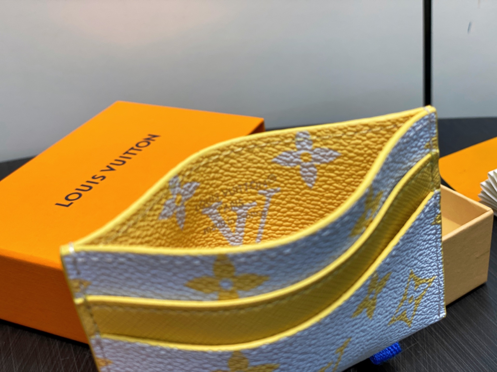 【顶级原单】M14771黄色 卡包卡夹钱包 当季新款 DOUBLE 卡夹 本款 Double 卡夹为 M