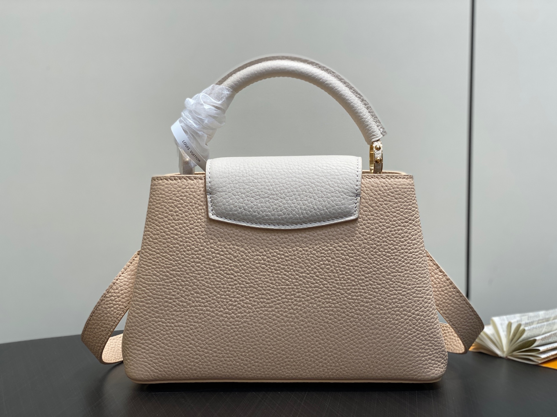 【顶级原单】M25461米黄色 全皮cap那英款系列 CAPUCINES BB手袋 M24727 Cap