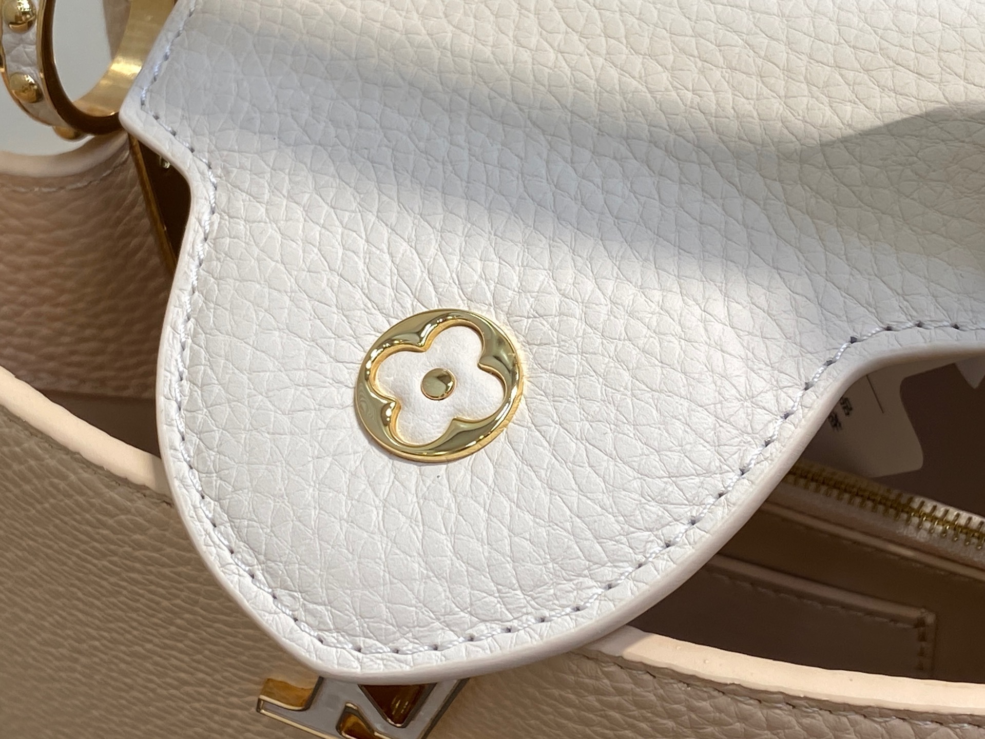 【顶级原单】M25461米黄色 全皮cap那英款系列 CAPUCINES BB手袋 M24727 Cap