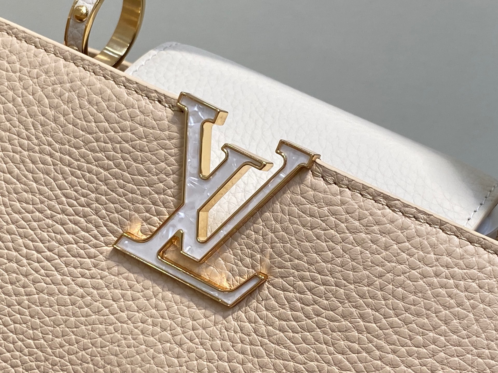 【顶级原单】M25461米黄色 全皮cap那英款系列 CAPUCINES BB手袋 M24727 Cap