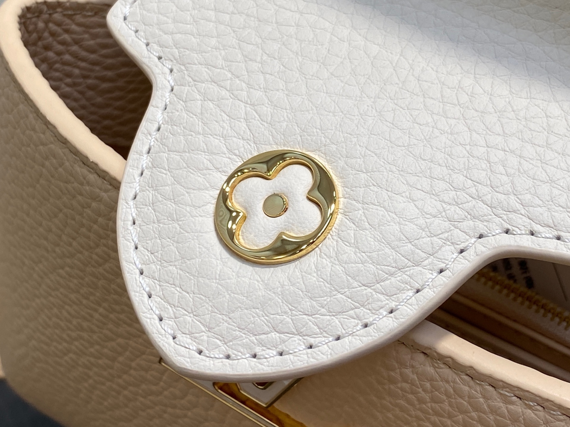 【顶级原单】M25461米黄色 全皮cap那英款系列 CAPUCINES 迷你手袋 M24727 Cap