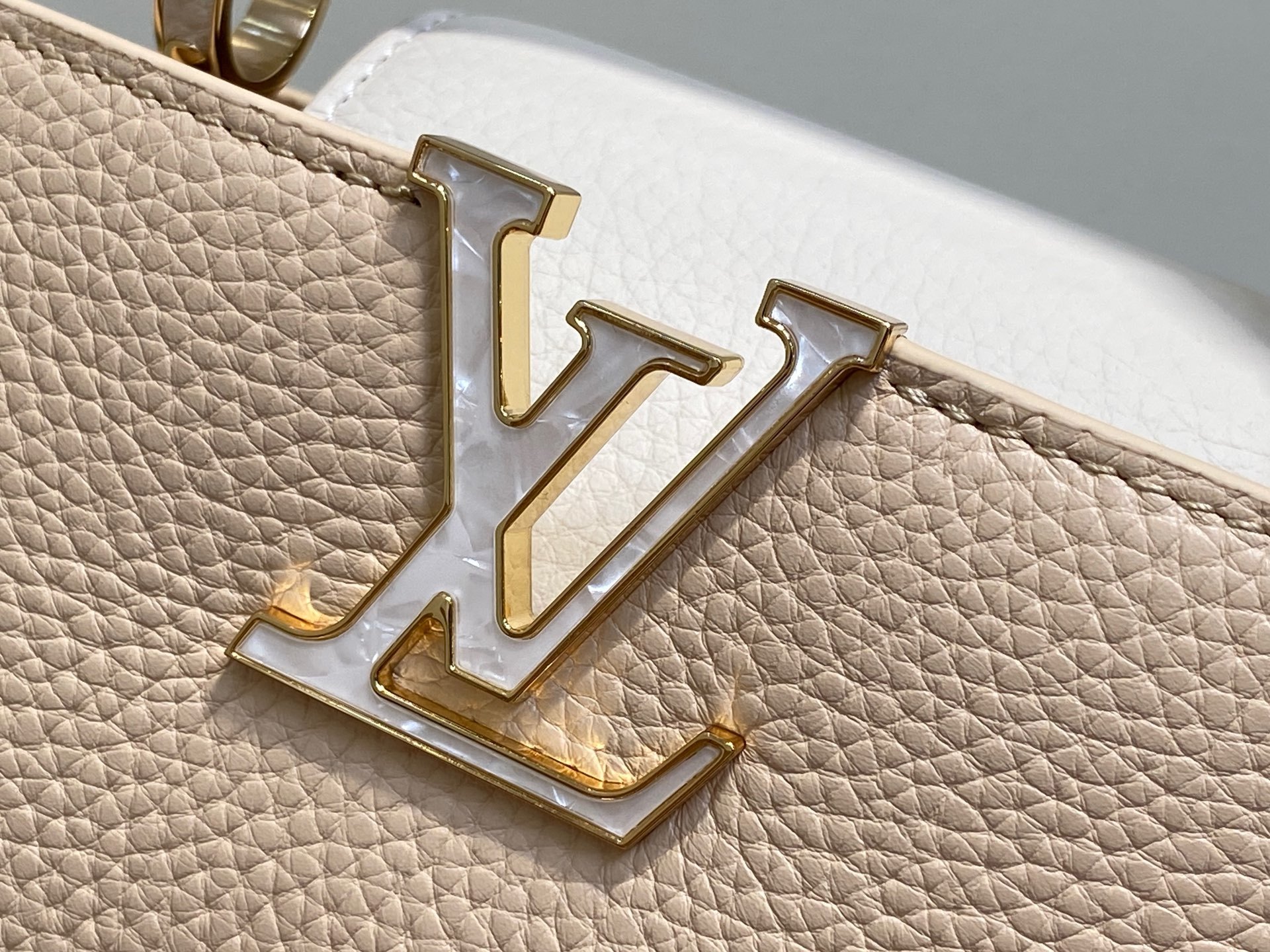 【顶级原单】M25461米黄色 全皮cap那英款系列 CAPUCINES 迷你手袋 M24727 Cap