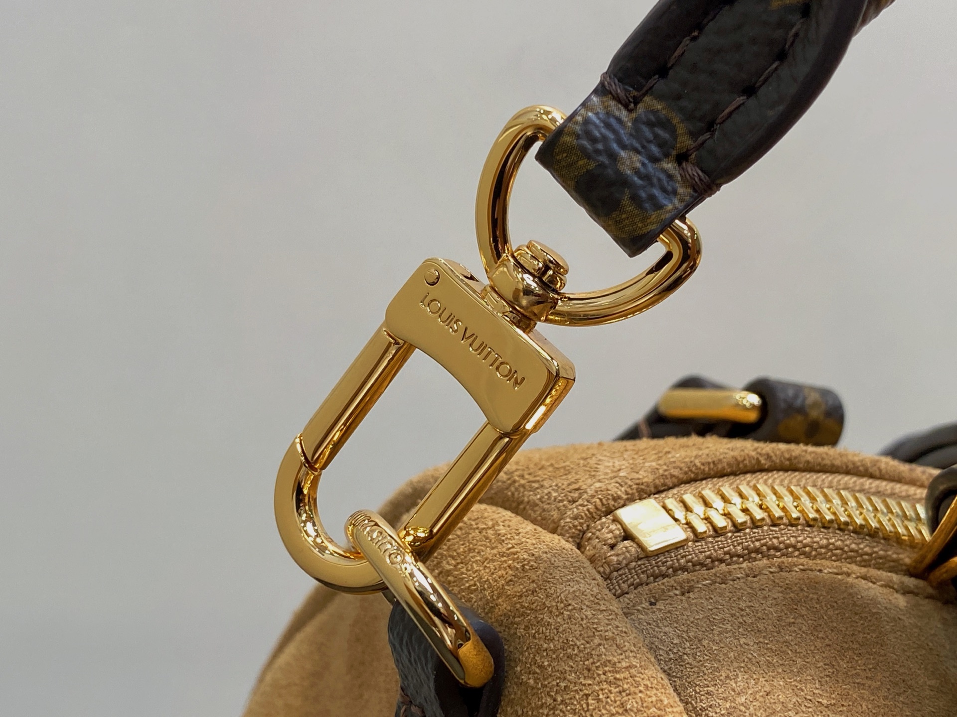 【顶级原单】M26451杏色磨砂皮 全皮大号speedy枕头包 当季新款 EXPRESS 大号手袋 Ex