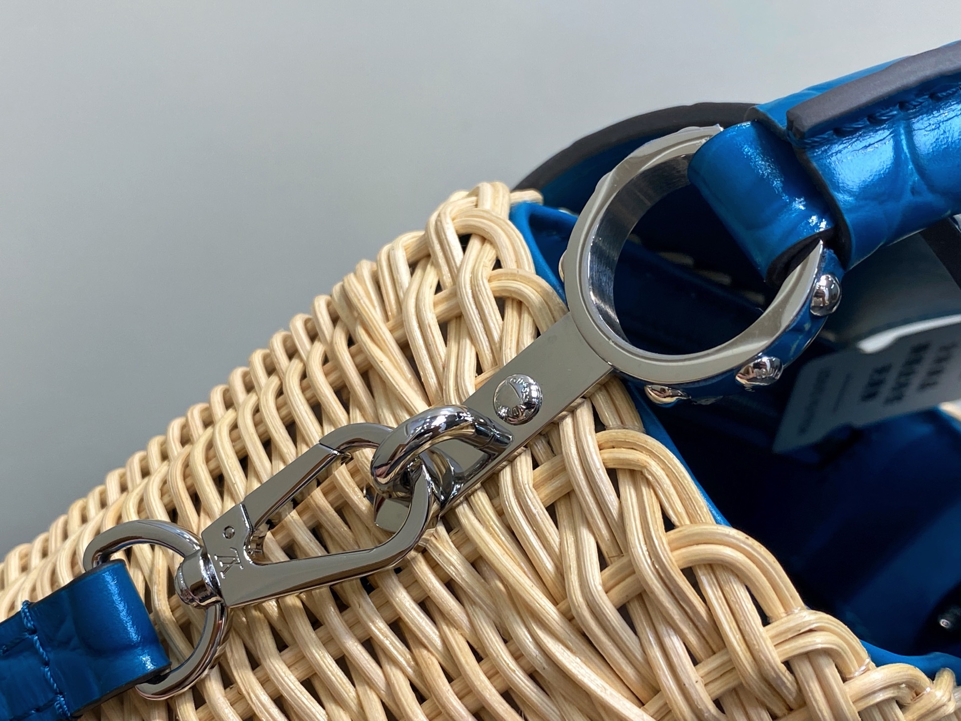 【顶级原单】M88126蓝色编织 鳄鱼纹cap那英款 CAPUCINES mini 手袋 本款 Capu