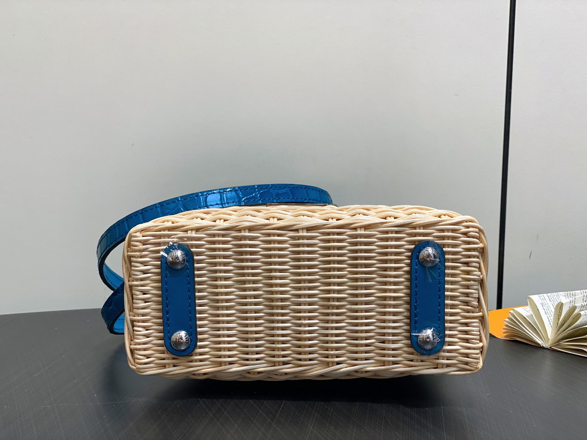 【顶级原单】M88126蓝色编织 鳄鱼纹cap那英款 CAPUCINES mini 手袋 本款 Capu