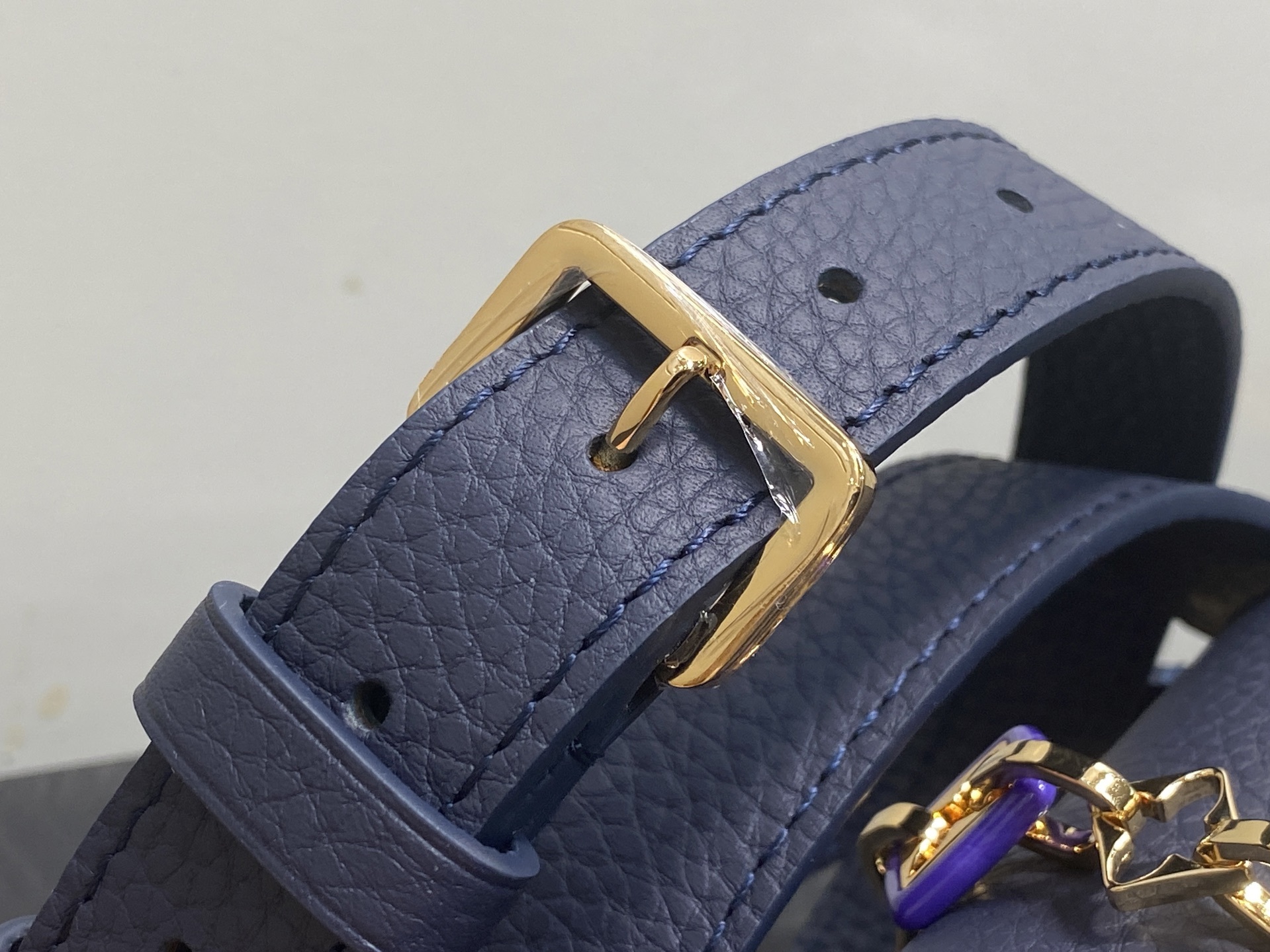 【顶级原单】M14970深蓝 M14971 链条全皮cap那英款 CAPUCINES 迷你手袋 Capu