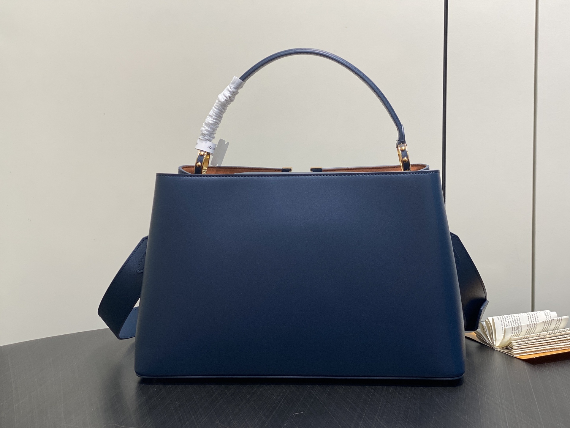 【顶级原单】M24607深蓝 M14639 全皮cap那英款 CAPUCINES SOUPLE 大号手袋