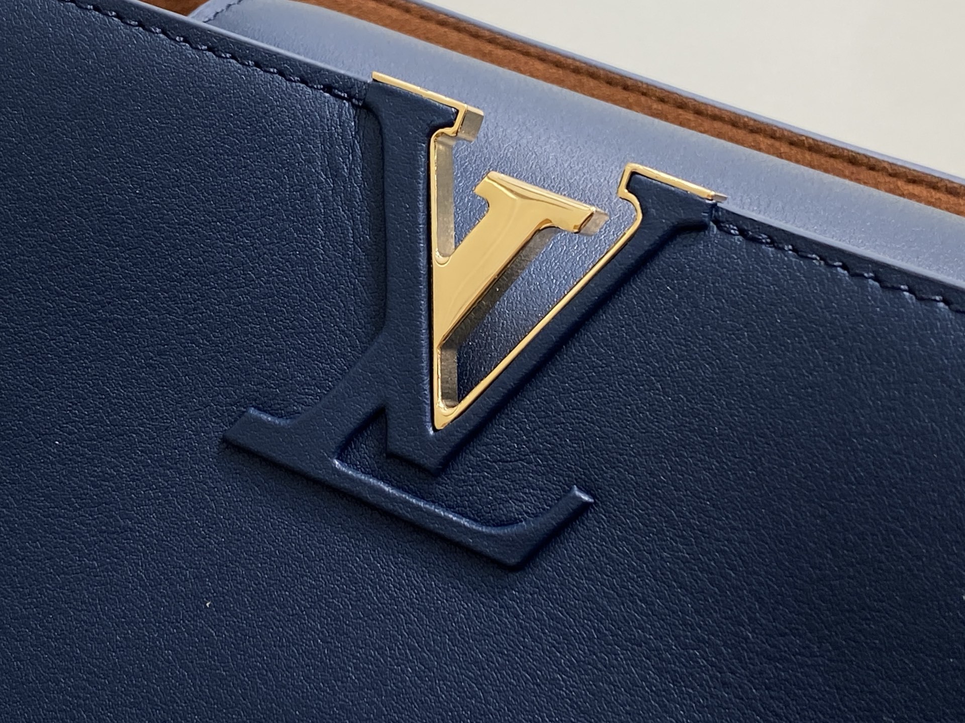 【顶级原单】M24607深蓝 M14639 全皮cap那英款 CAPUCINES SOUPLE 大号手袋