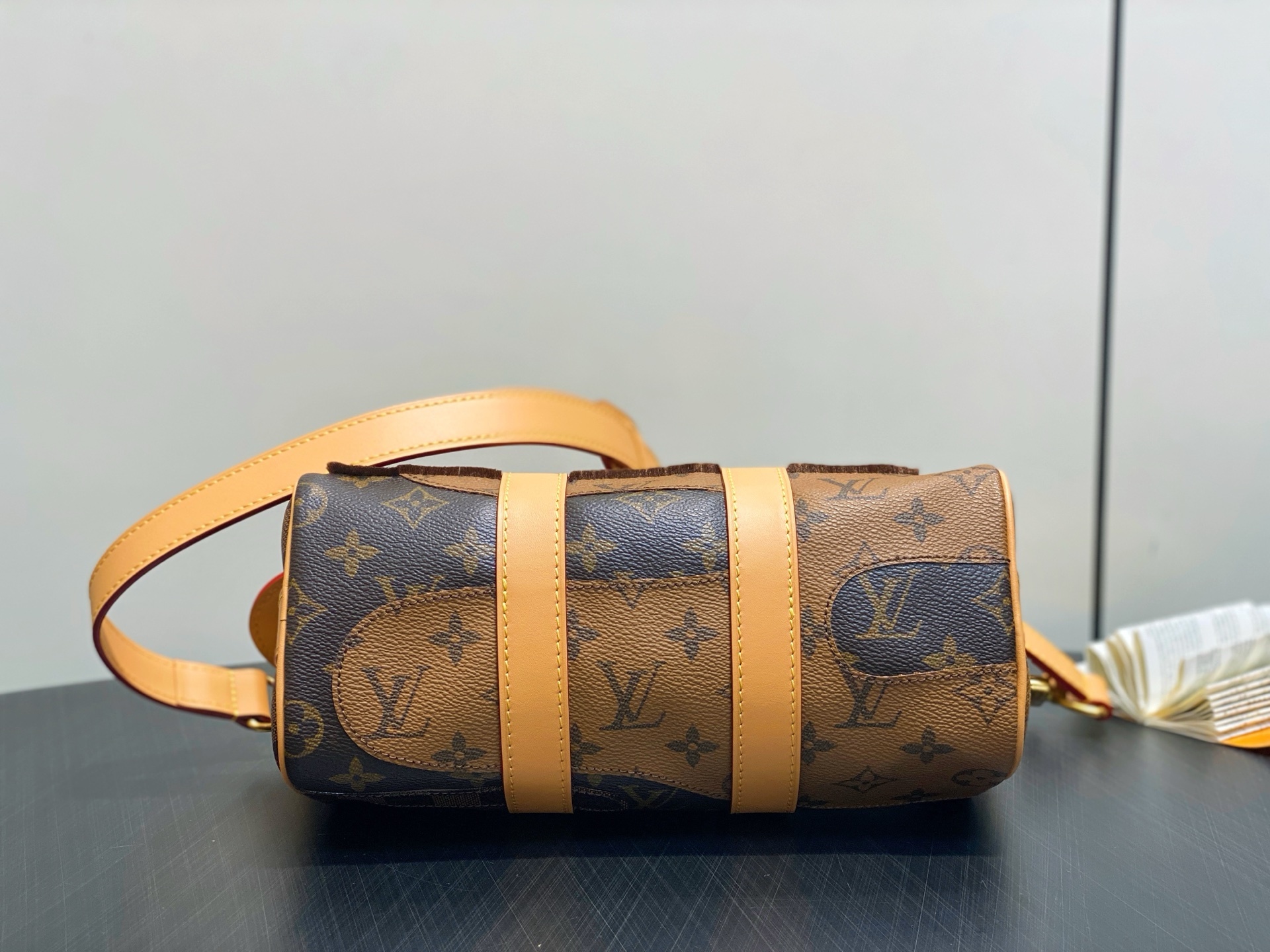 【顶级原单】M15428老花拼色 男包枕头包 Keepall Bandoulière 手袋 本款 Kee