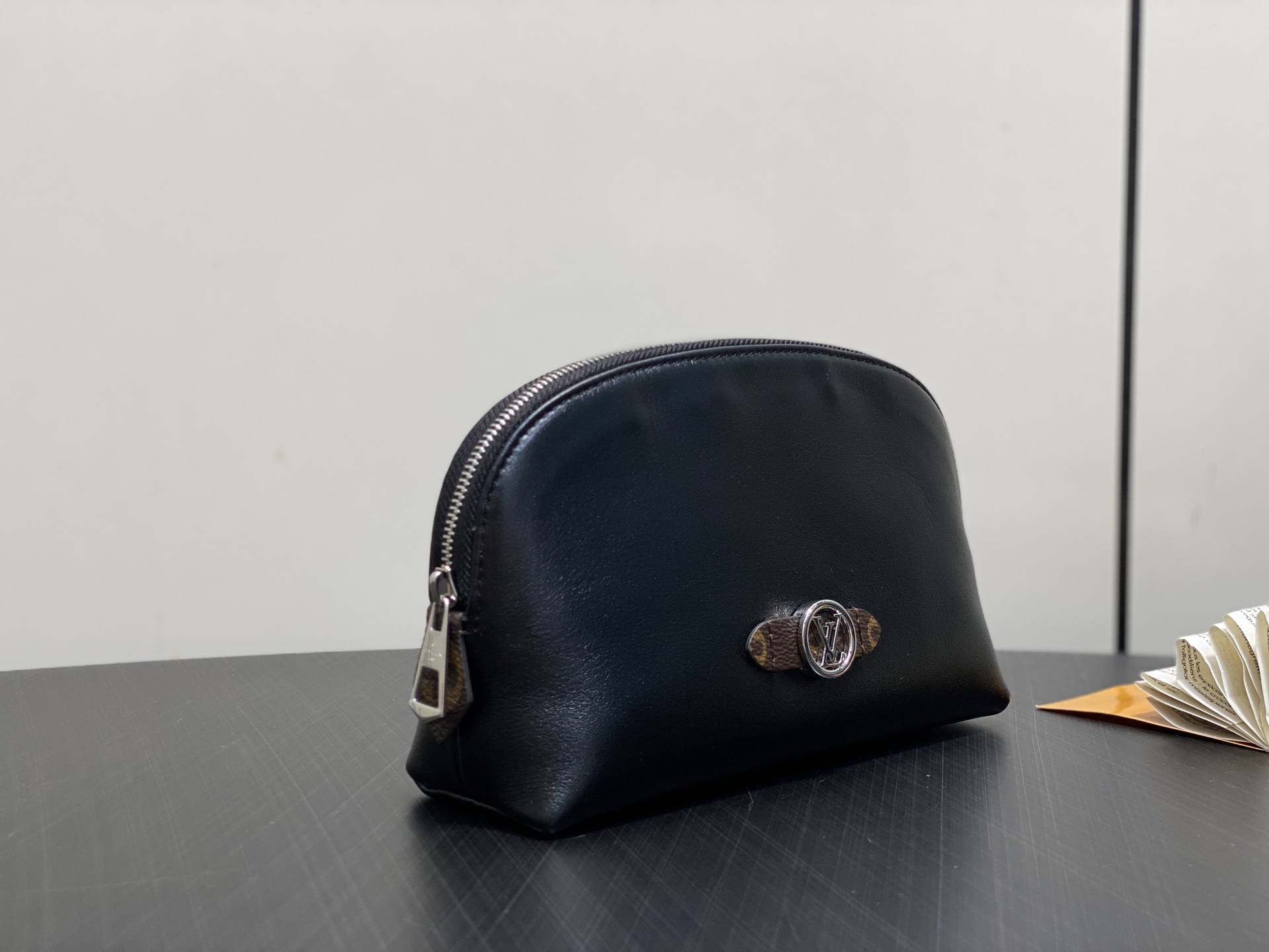 Louis Vuitton Pochette Cosmetique PM Black Leather Cosmetic Pouch M15205 3 i1756792797882 6744 0 1