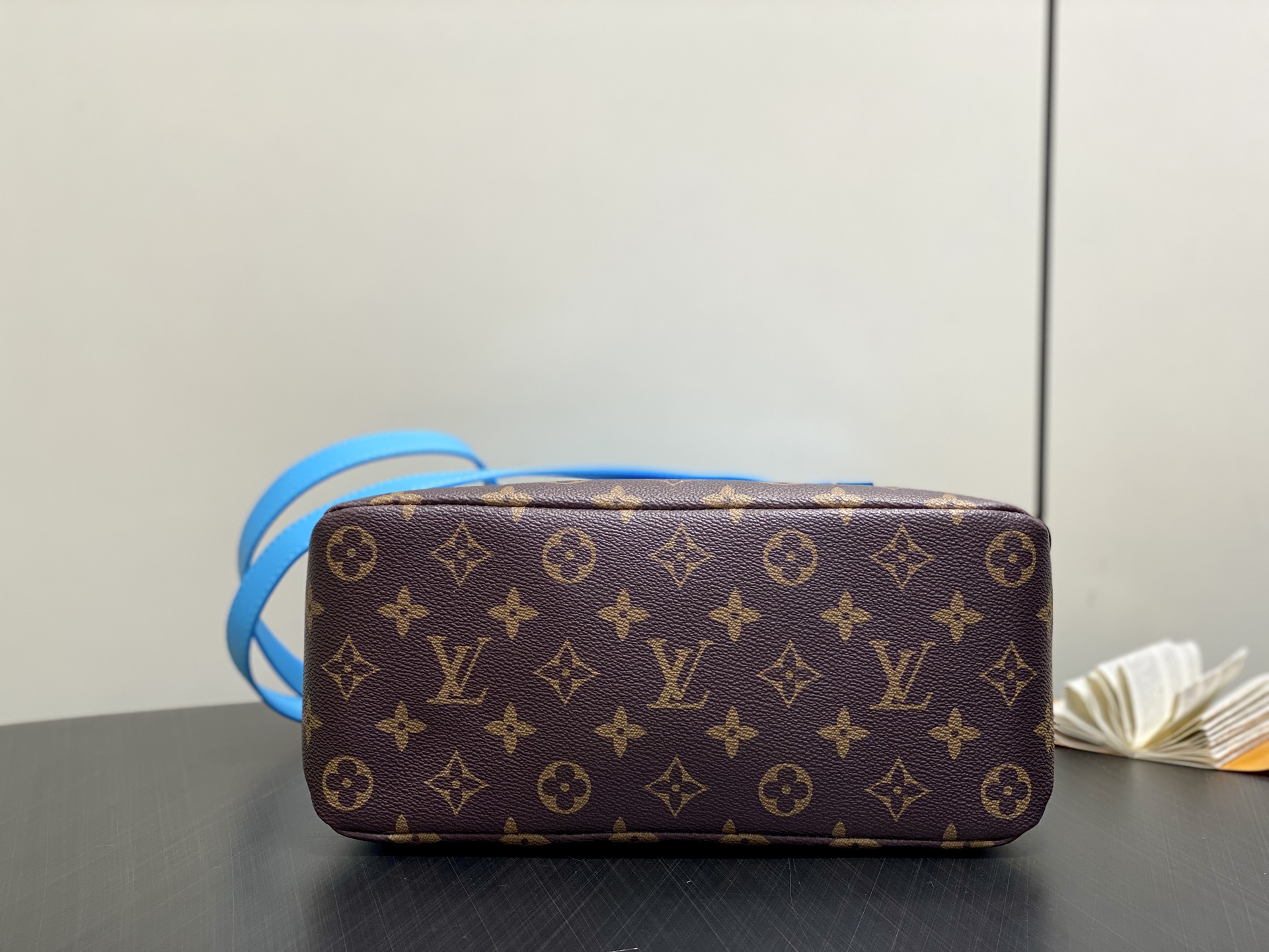 Louis Vuitton Mini Shopper Tote Bag, Blue Gradient Leather Handbag 4 i1757396606840 1175 0 3