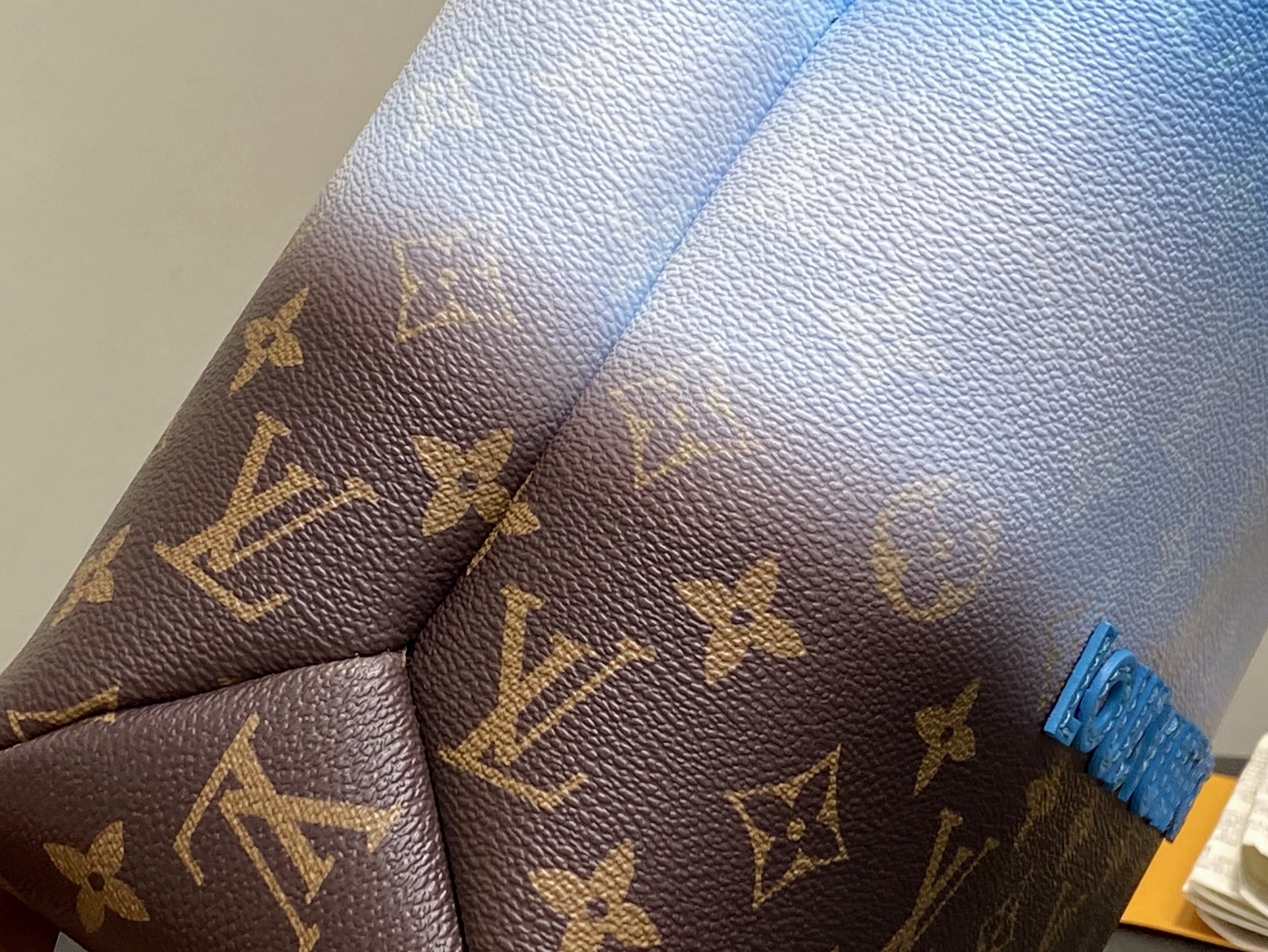 Louis Vuitton Mini Shopper Tote Bag, Blue Gradient Leather Handbag 6 i1757396610297 4586 0 5