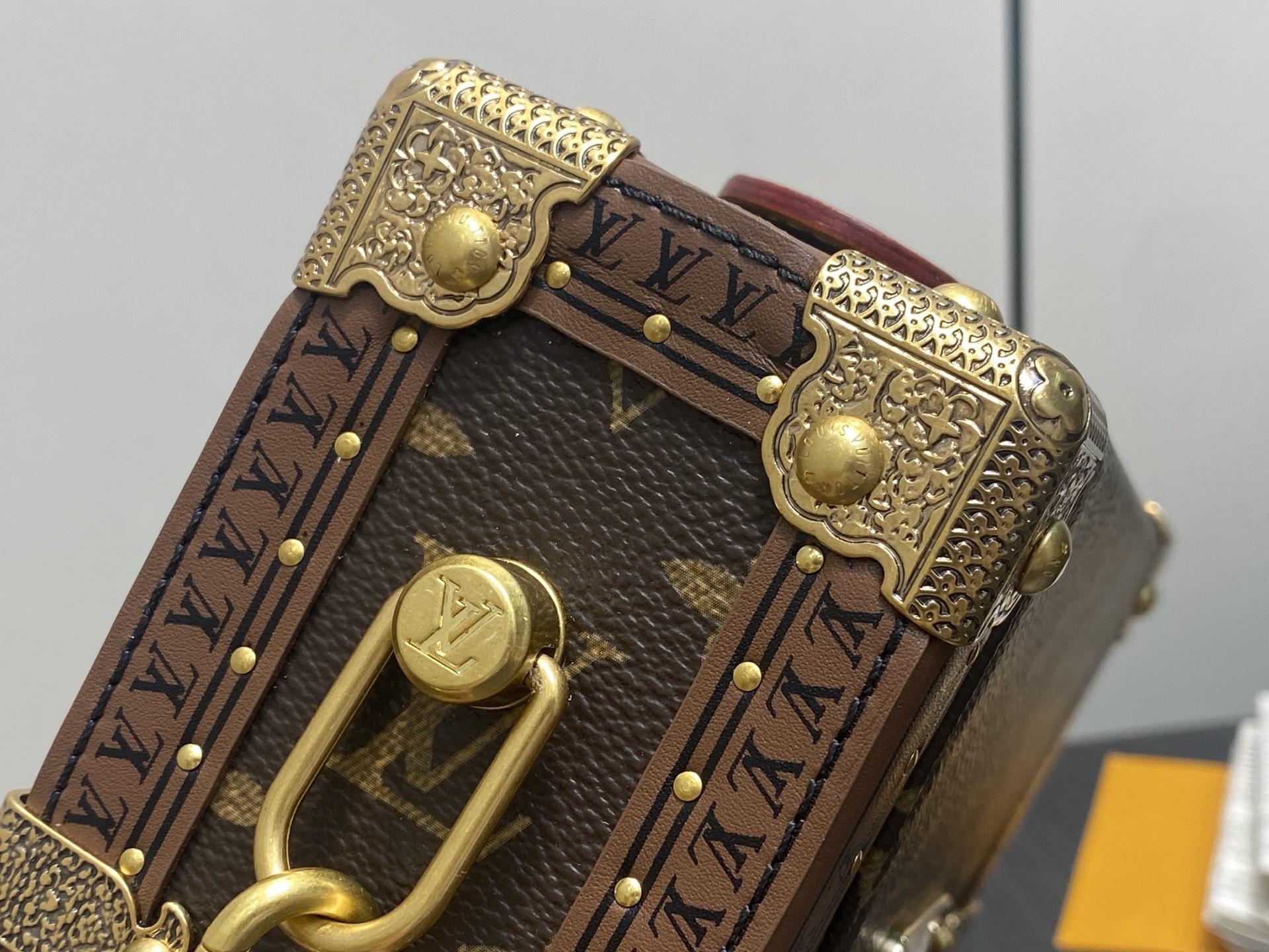 【顶级原单】M15166老花 硬箱子盒子包 当季新款 MONTSOURIS TRUNK 手袋 本款 Mo