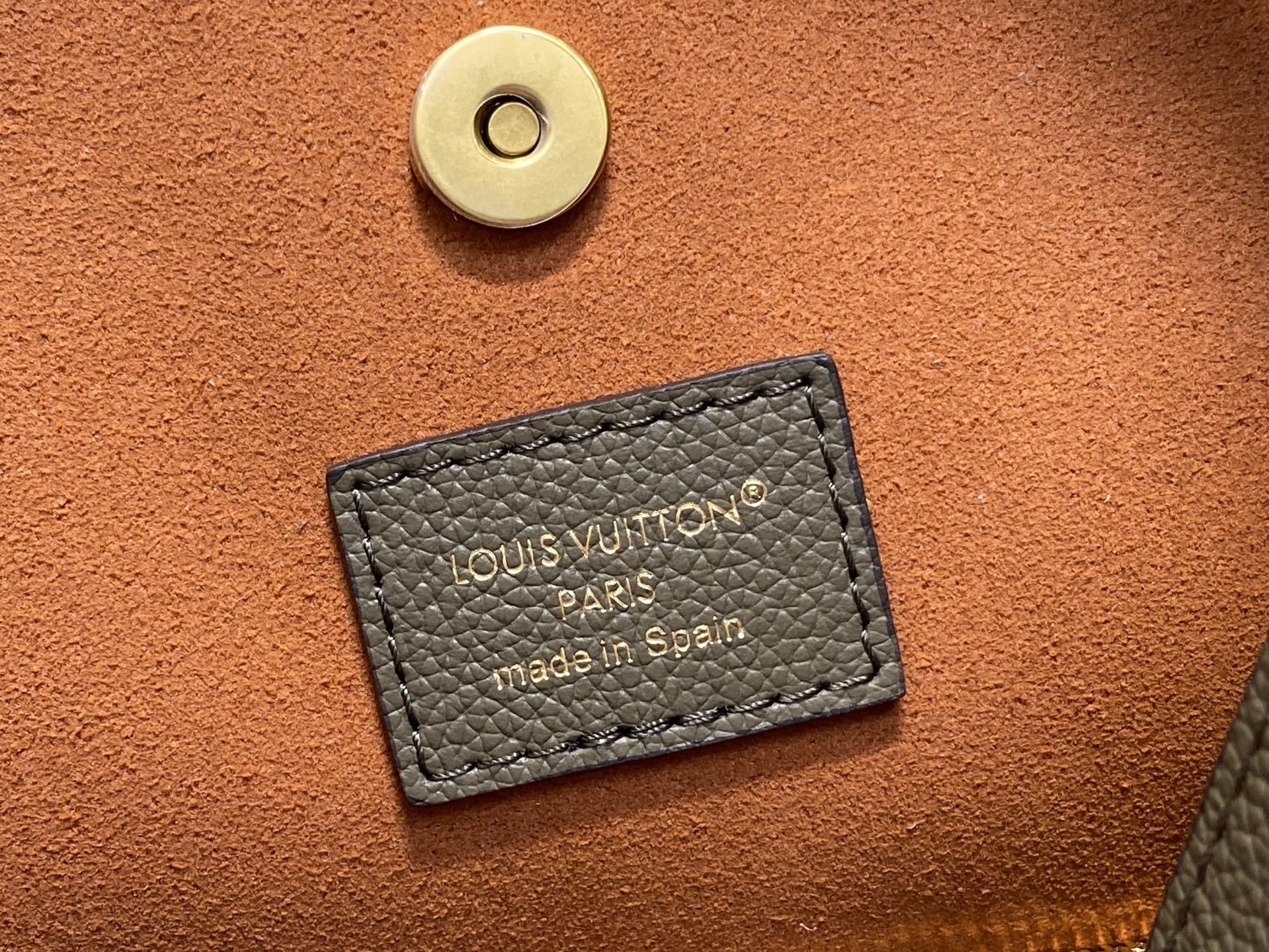 【顶级原单】M14416卡其绿 全皮水桶包 LOW KEY ALL IN BB 手袋 m25543 黑色