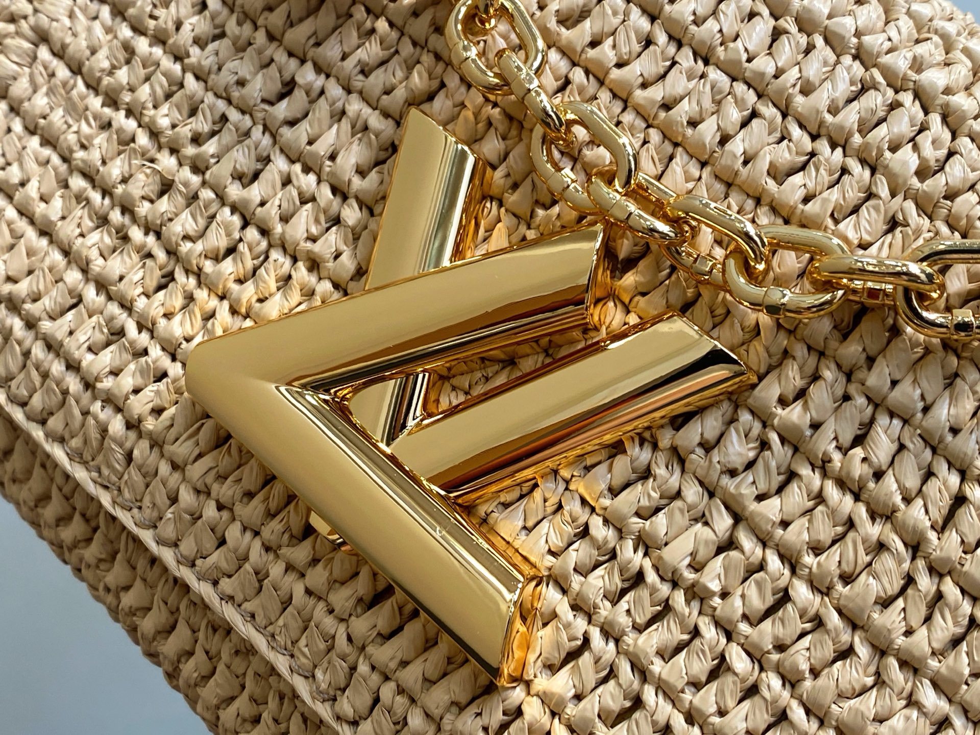 【顶级原单】M14309编织 拉菲草草编Twist 当季新款 TWIST SLIM 小号手袋 本款 Tw