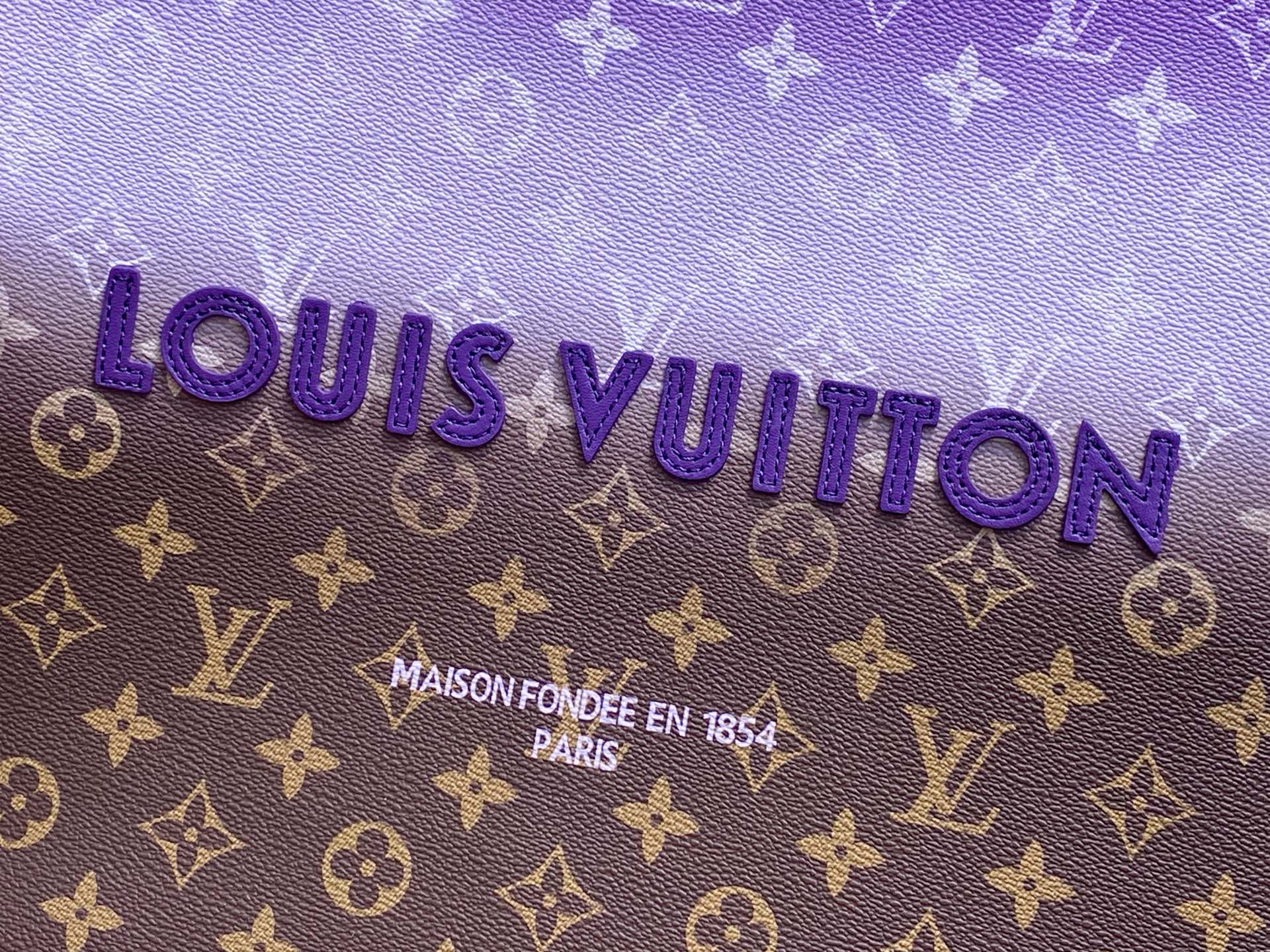 Louis Vuitton Shopper Tote Bag: Purple Ombre, Damier Ebene Canvas, M13923 6 i1757911696081 1717 0 4