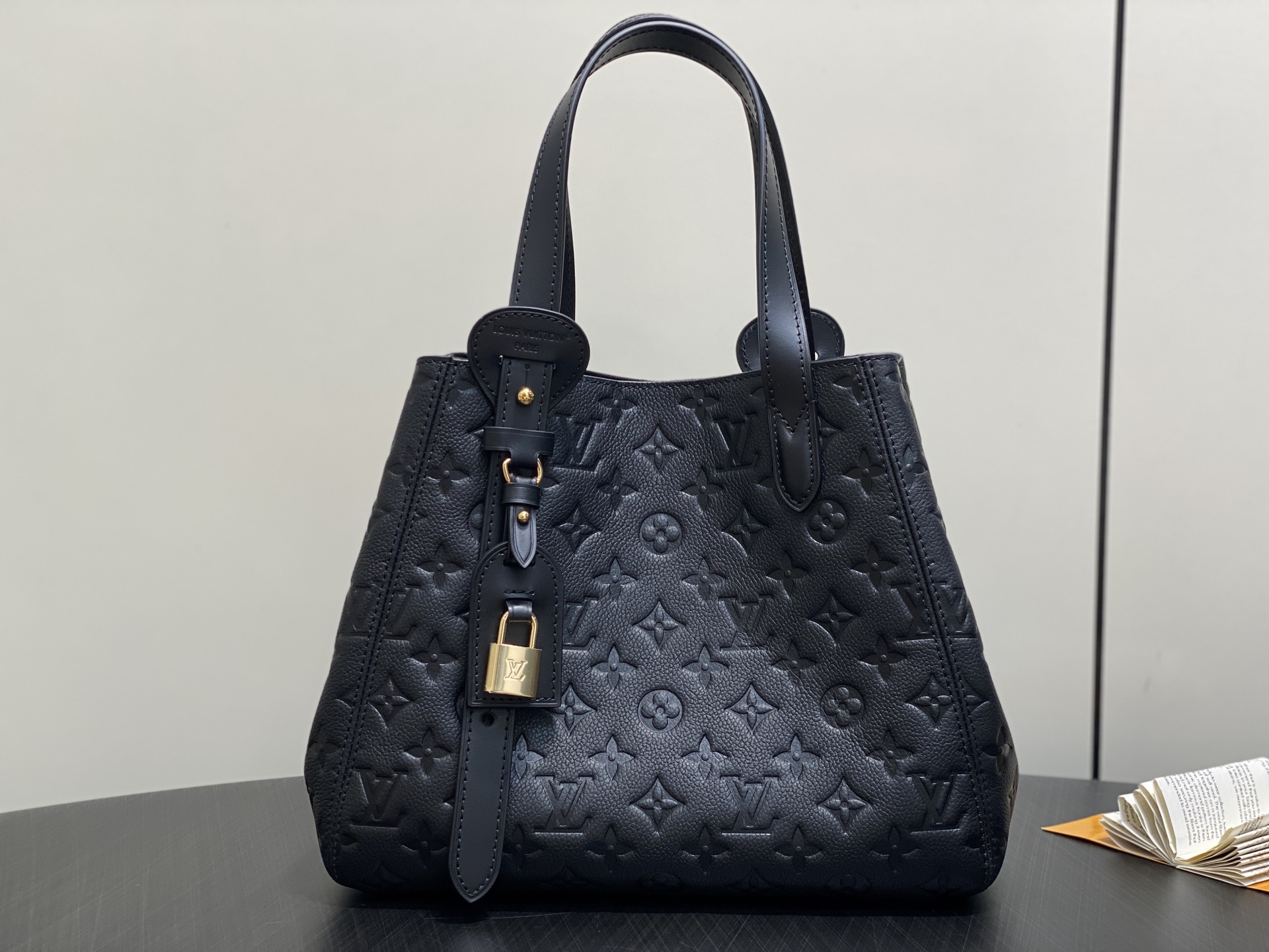 【顶级原单】M25858黑色 M25890 全皮压花单肩包 ALL IN ONE 小号手袋 m25858