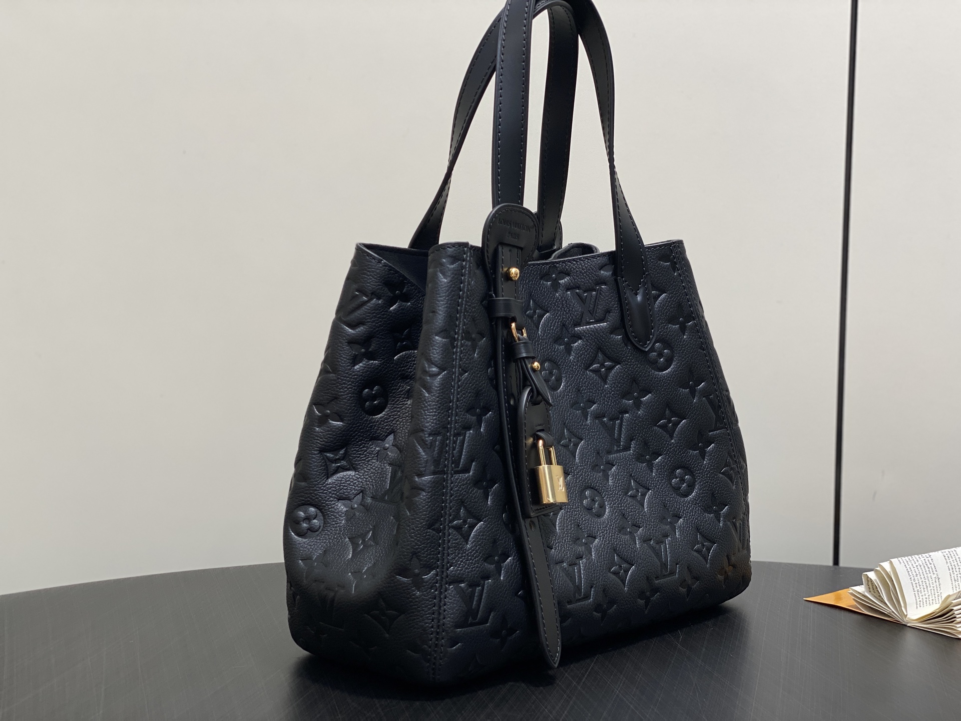 【顶级原单】M25858黑色 M25890 全皮压花单肩包 ALL IN ONE 小号手袋 m25858