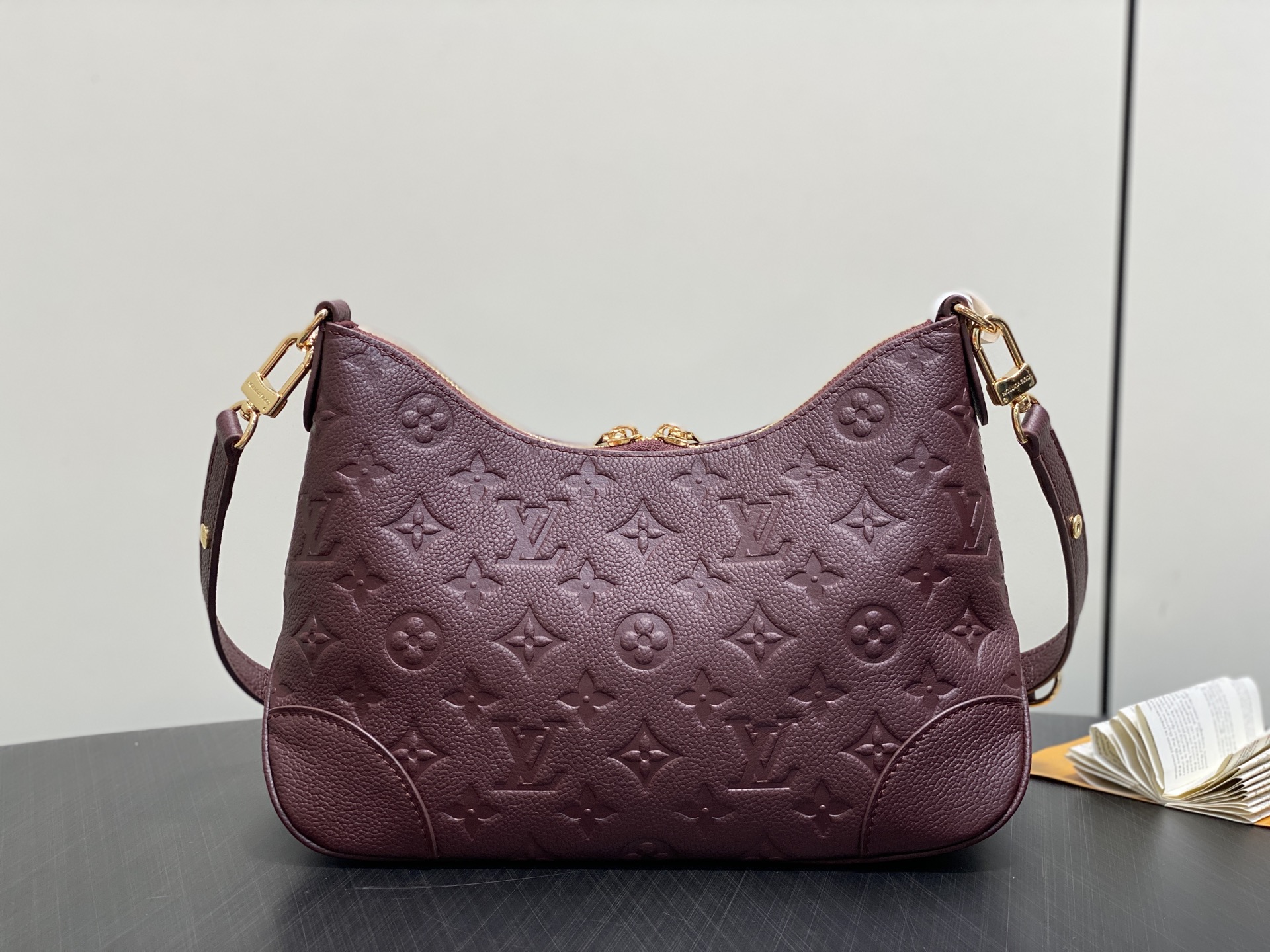 【顶级原单】M12930紫红色 M25827全皮链条包牛角包 Boulogne PM 手袋 本季的布洛涅