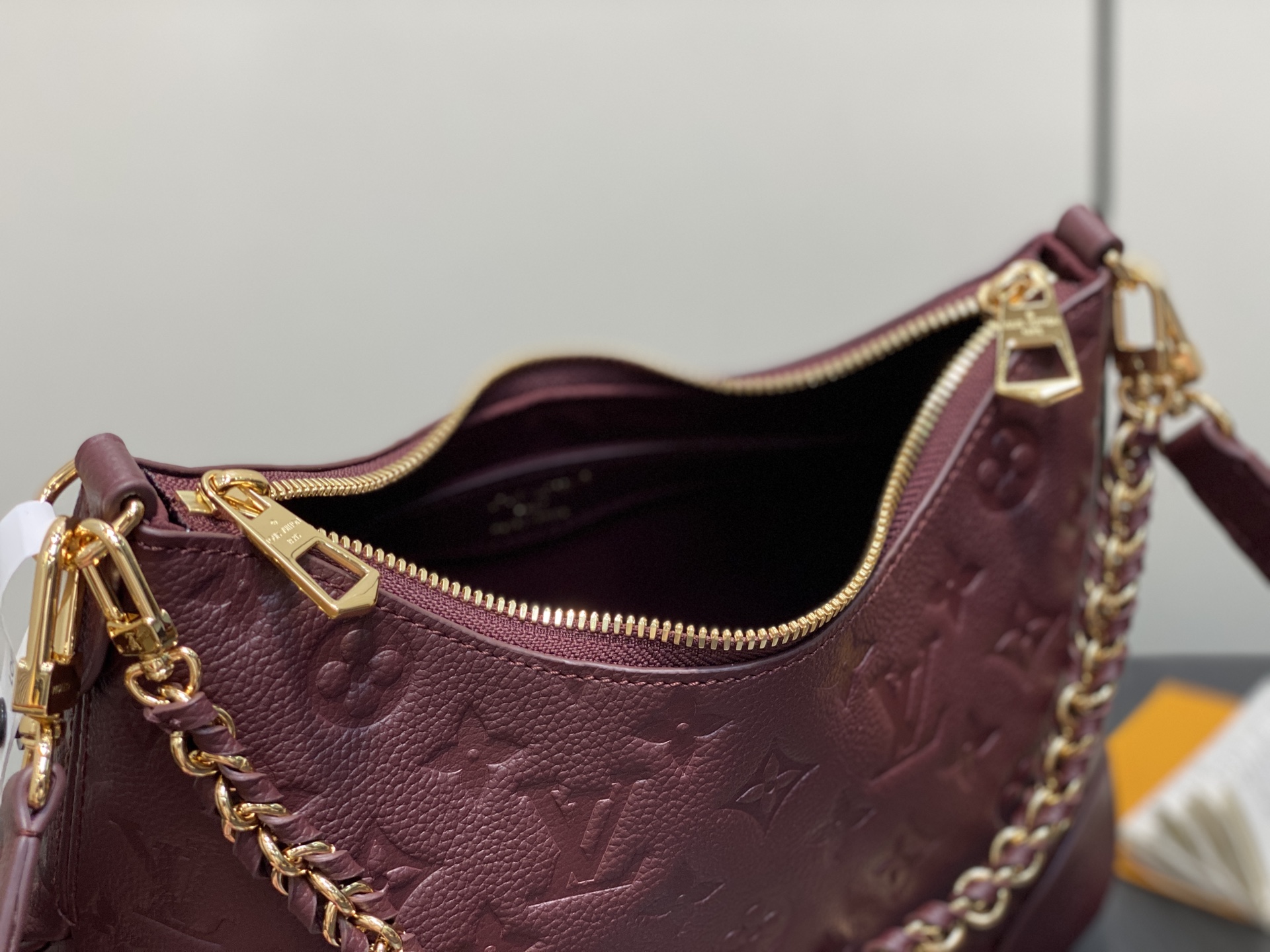 【顶级原单】M12930紫红色 M25827全皮链条包牛角包 Boulogne PM 手袋 本季的布洛涅