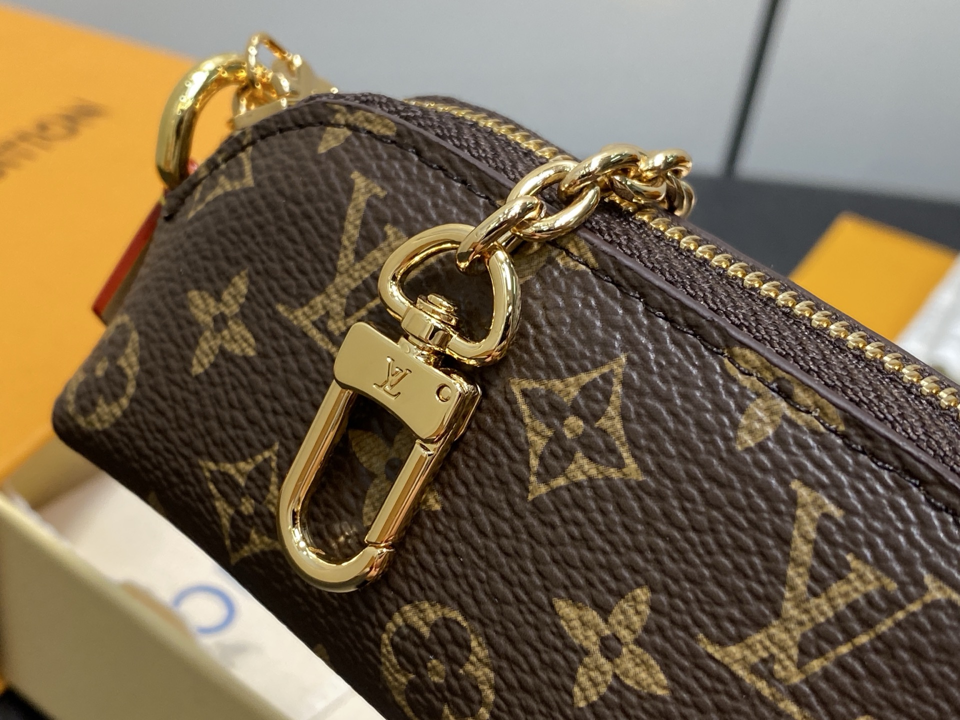 【顶级原单】M25694老花 链条口红包化妆包 当季新款 LIPSTICK 化妆包 Lipstick 化