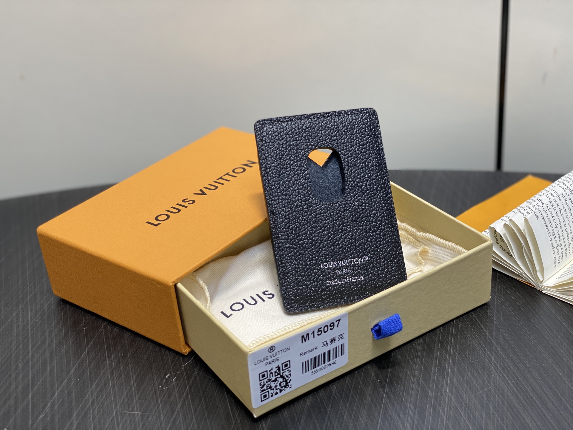 【顶级原单】M15097黑格马赛克 磁吸手机卡夹 本款 Magnet 卡夹取材品牌经典 Monogram