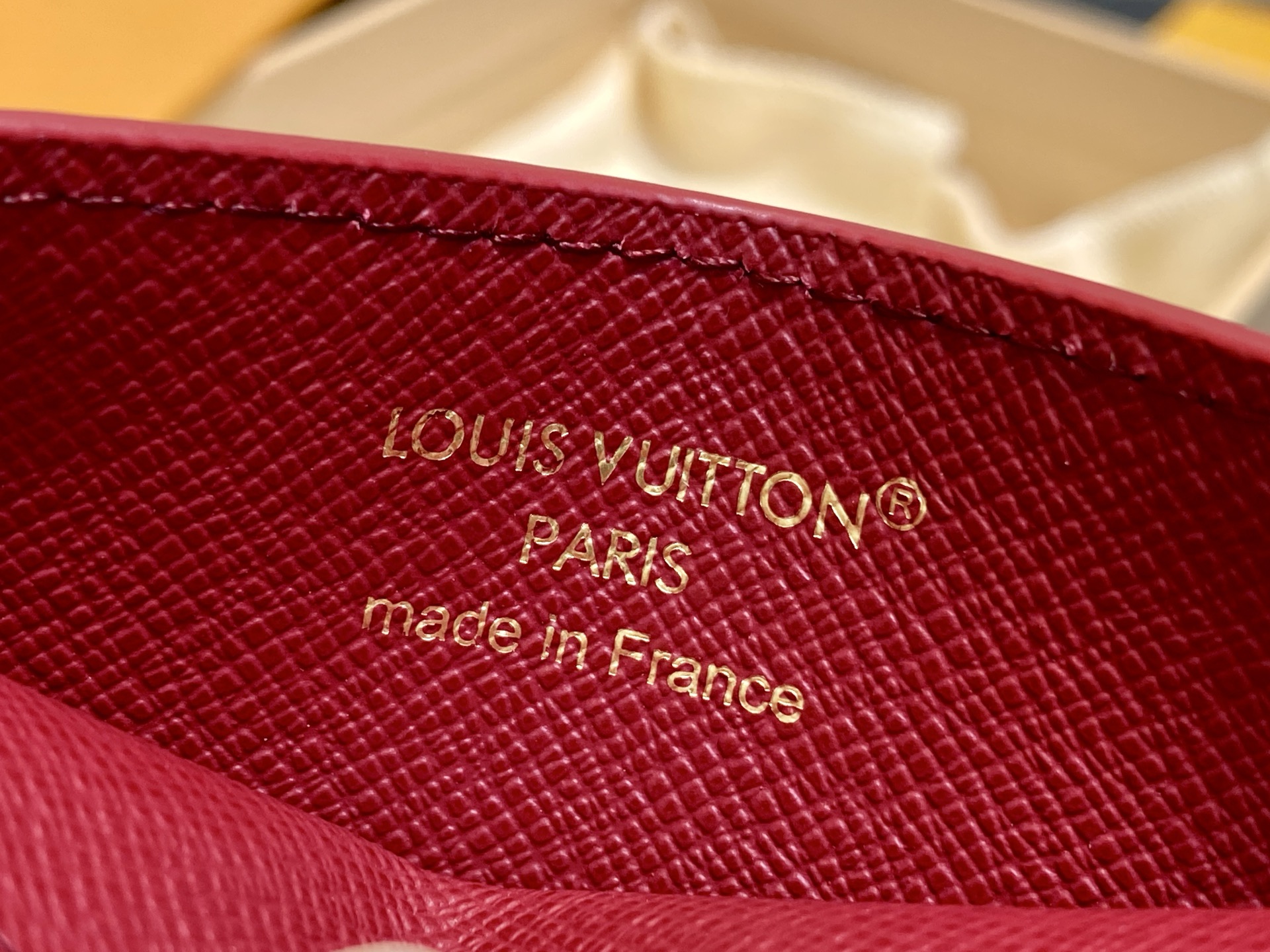 【顶级原单】M26535红色 丝印卡包钱包 PORTE CARTES DOUBLE 卡片夹 此款采用全新