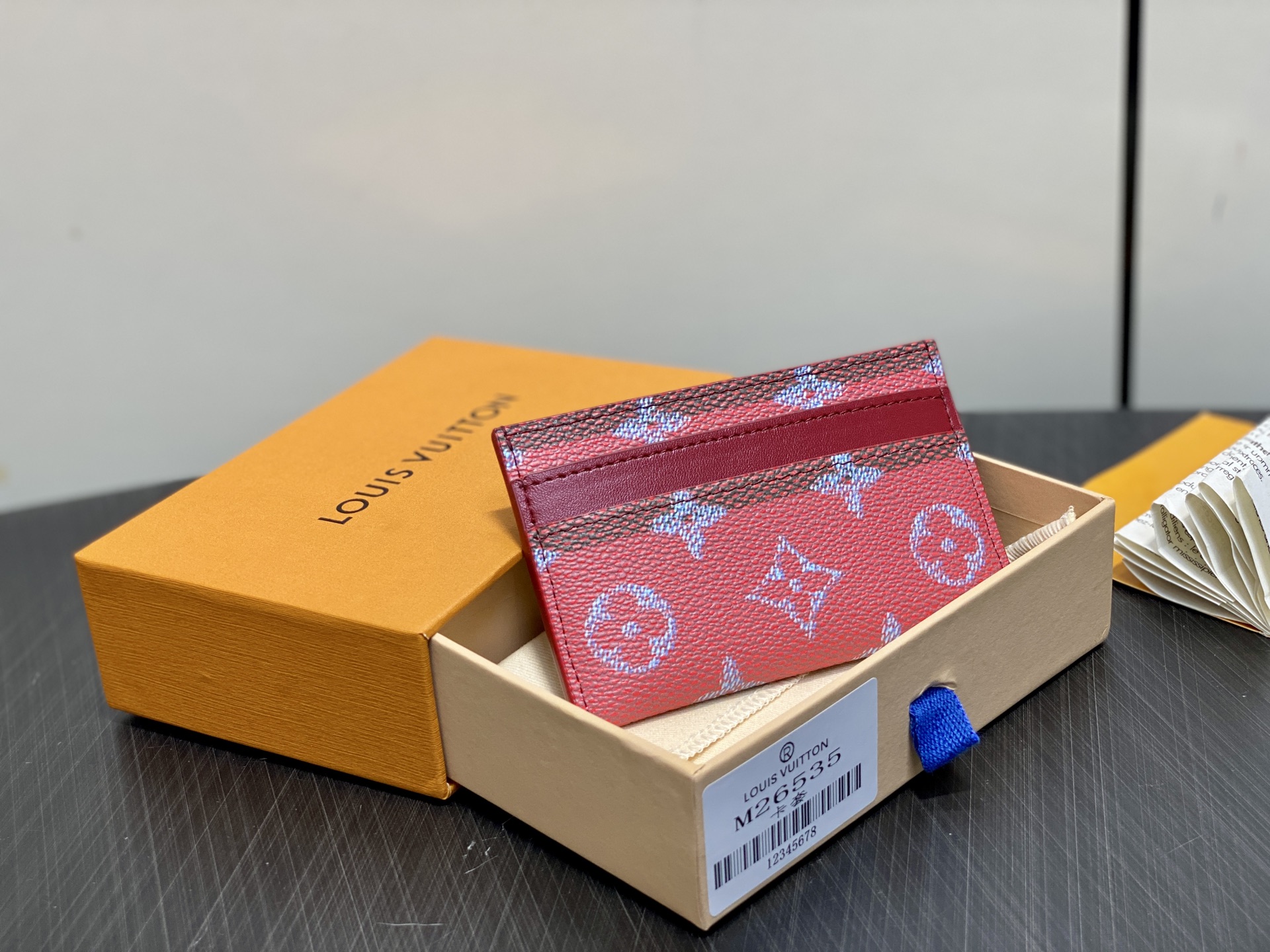 【顶级原单】M26535红色 丝印卡包钱包 PORTE CARTES DOUBLE 卡片夹 此款采用全新