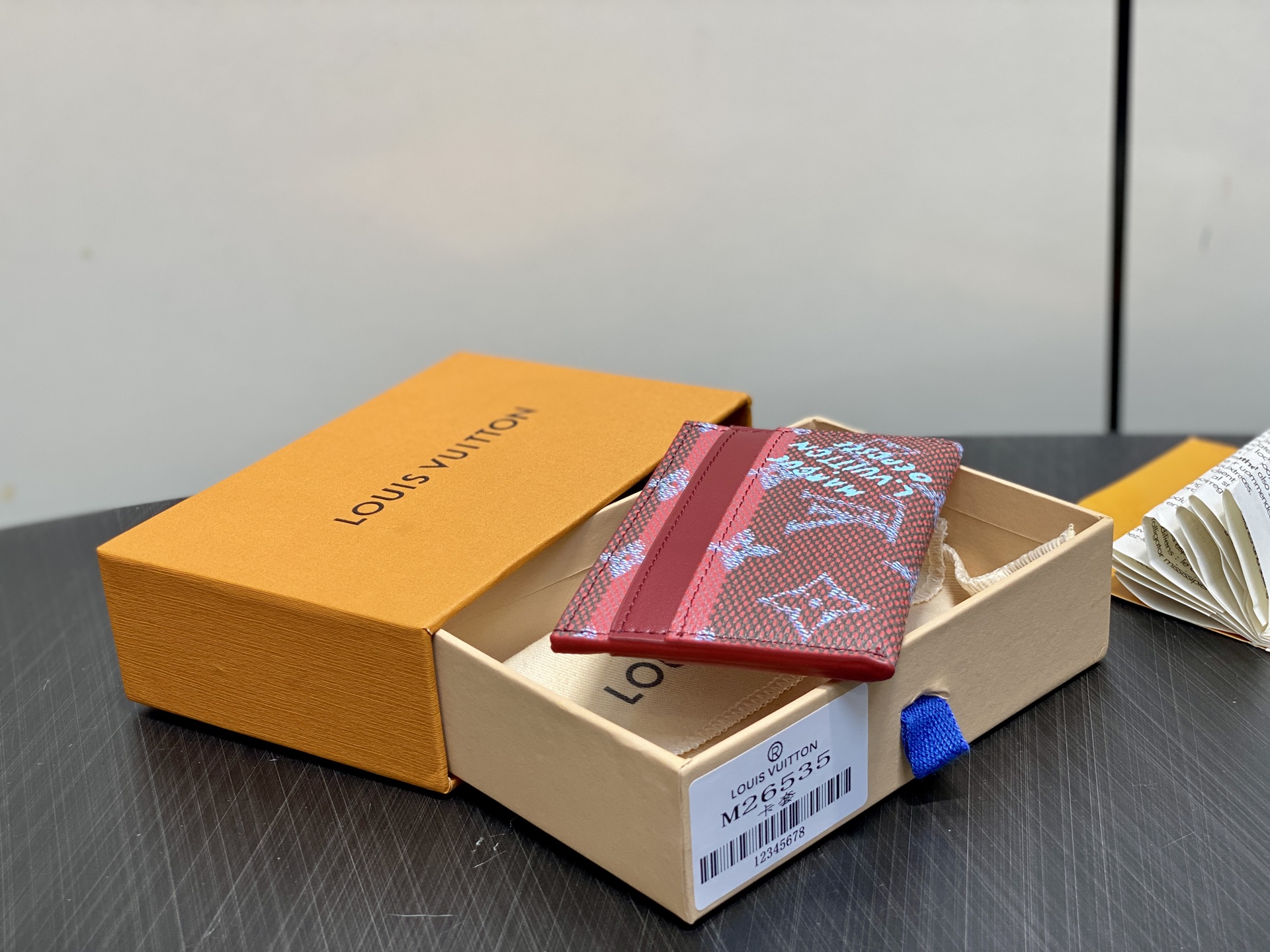 【顶级原单】M26535红色 丝印卡包钱包 PORTE CARTES DOUBLE 卡片夹 此款采用全新