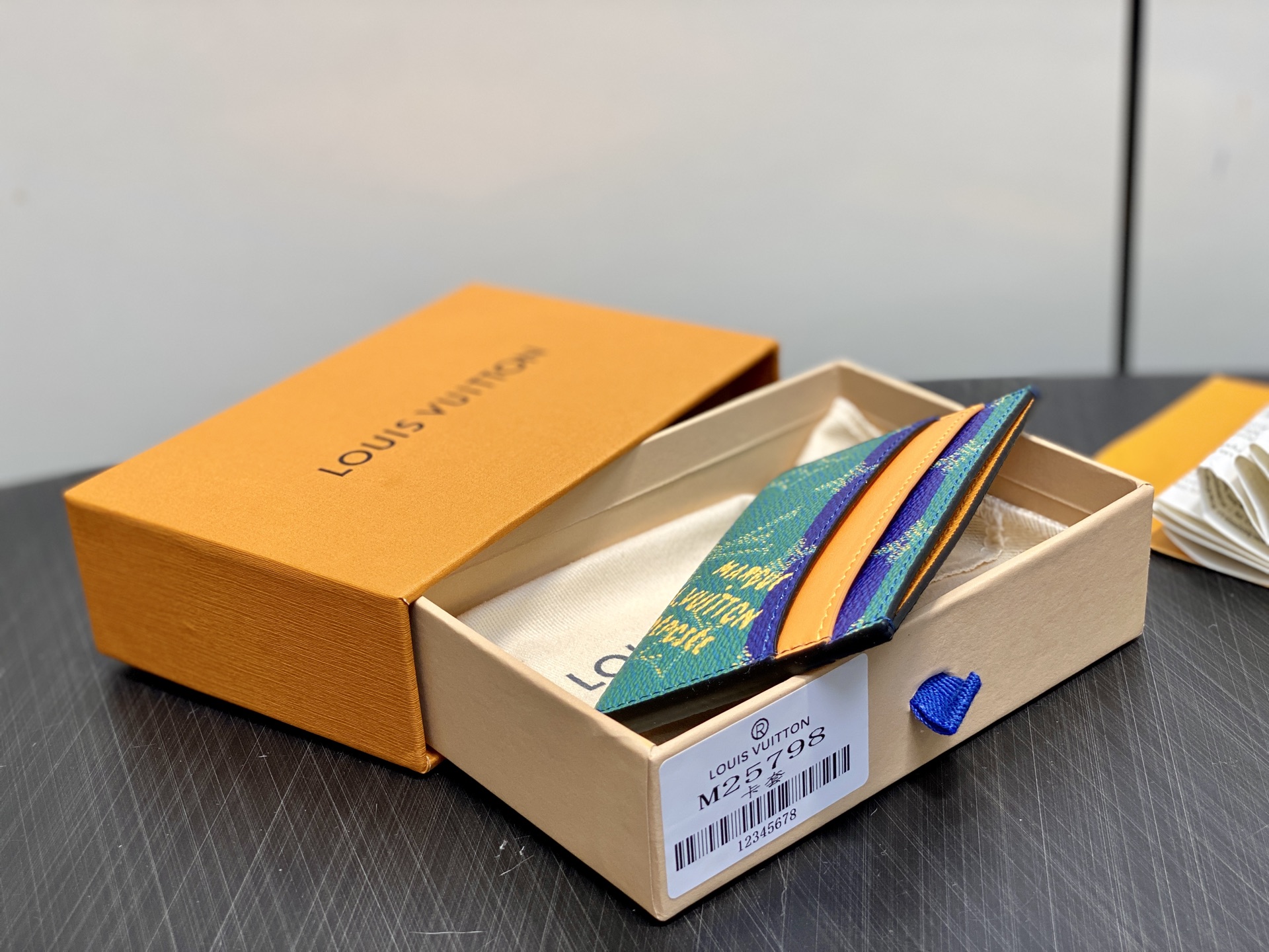 【顶级原单】M25798绿色 丝印卡包钱包 PORTE CARTES DOUBLE 卡片夹 此款采用全新