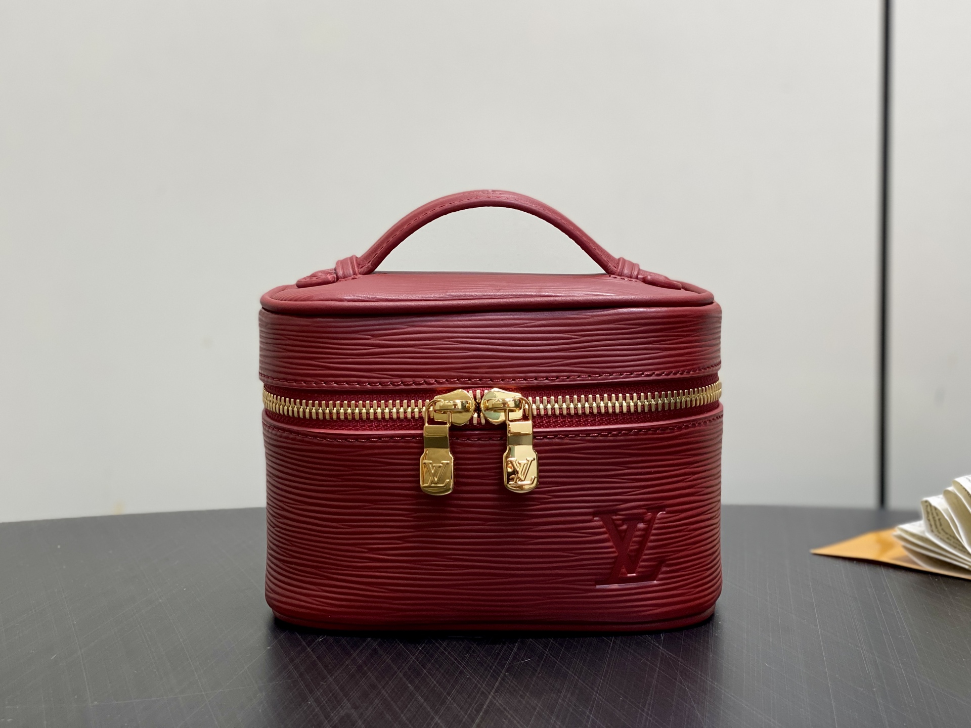 【顶级原单】M25857酒红 水波纹化妆包 当季新款 NICE NANO 化妆包 本款 Nice Nan