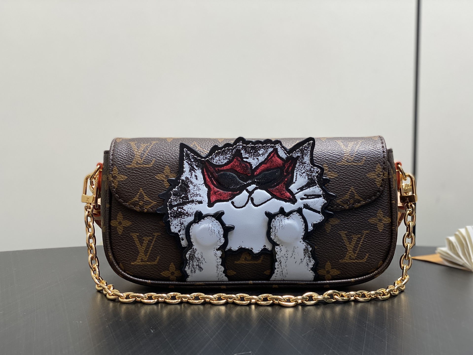 【顶级原单】M15148老花 猫咪 链条包腋下包 Wallet on Chain Ivy 手袋 独家的L