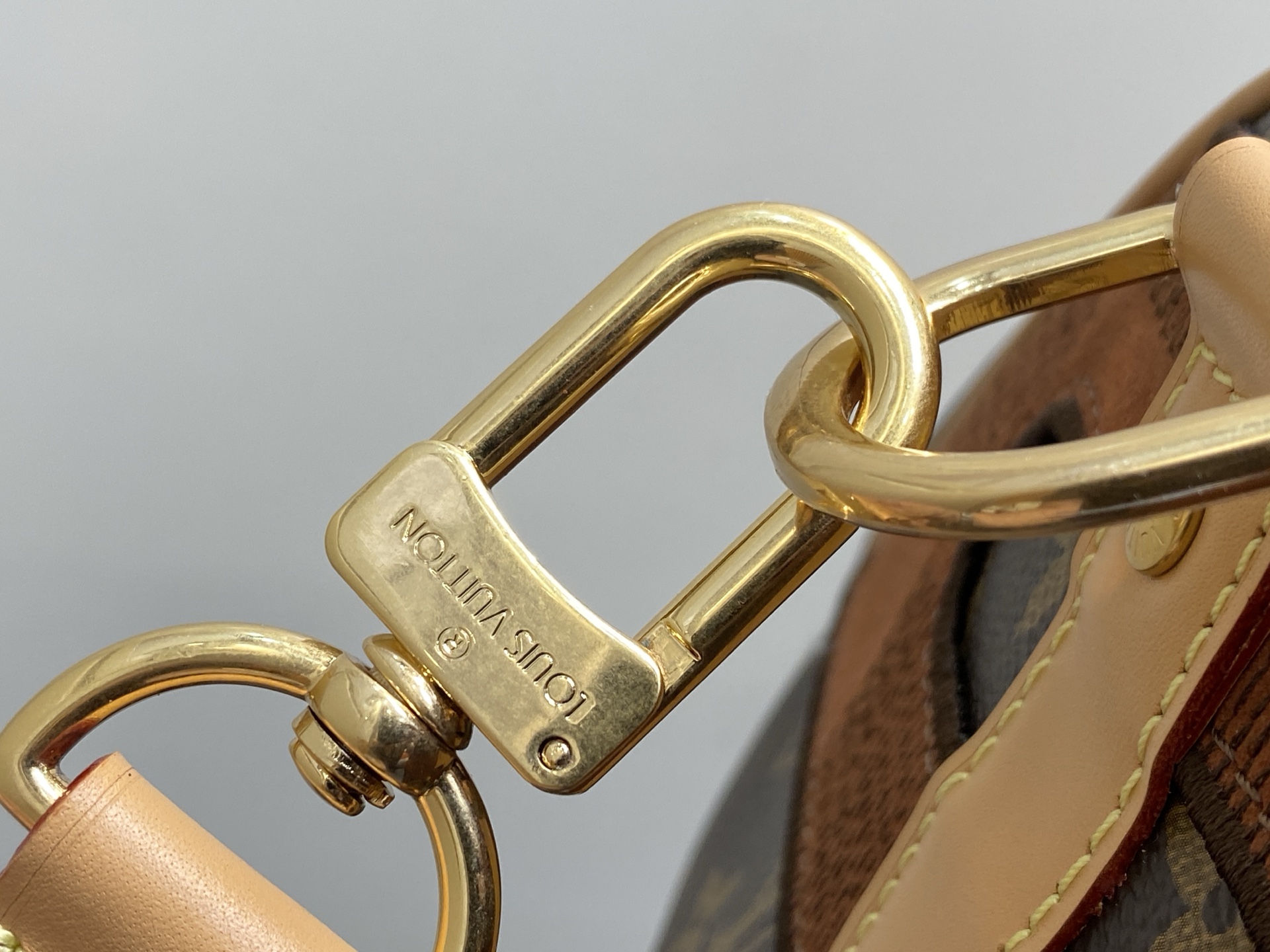 【顶级原单】M26119老花拼色 拼接拼色旅行袋 KEEPALL BANDOULIÈRE 50 旅行袋 