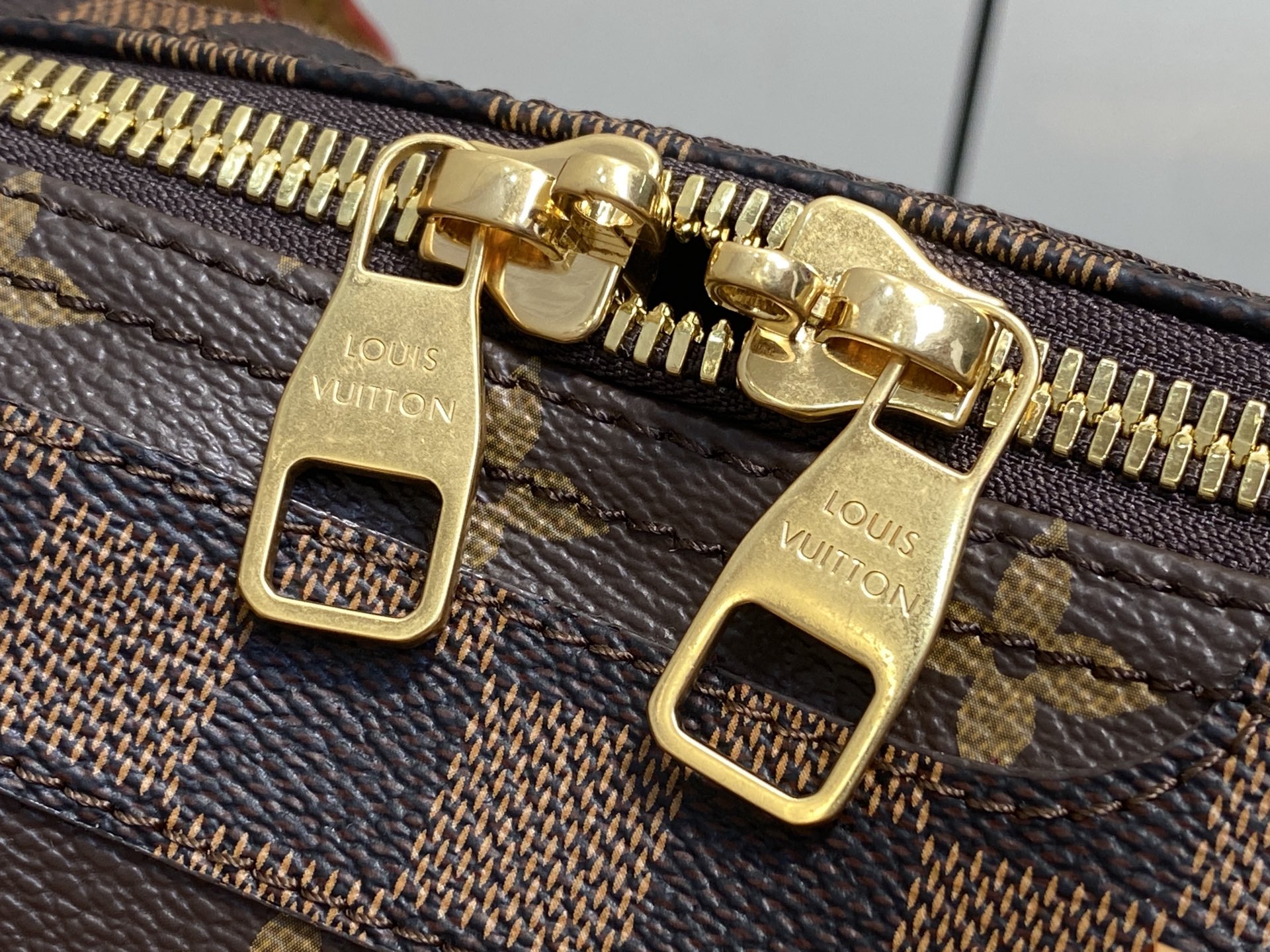 【顶级原单】M26119老花拼色 拼接拼色旅行袋 KEEPALL BANDOULIÈRE 50 旅行袋 