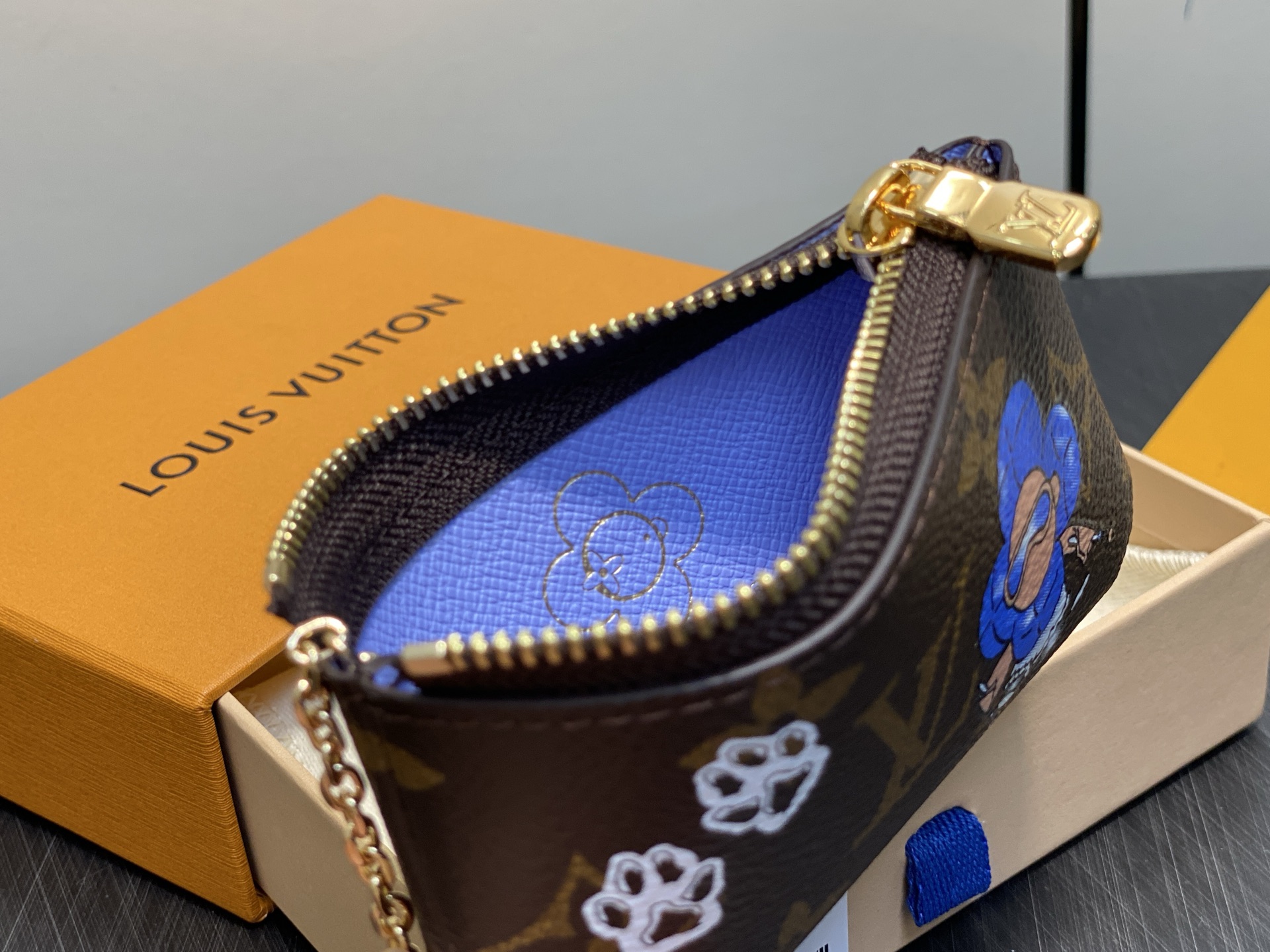 【顶级原单】M15341丝印 圣诞款老花钥匙包 LAUNCH 钥匙袋 在VB&N冬季旅行系列中重新诠释经