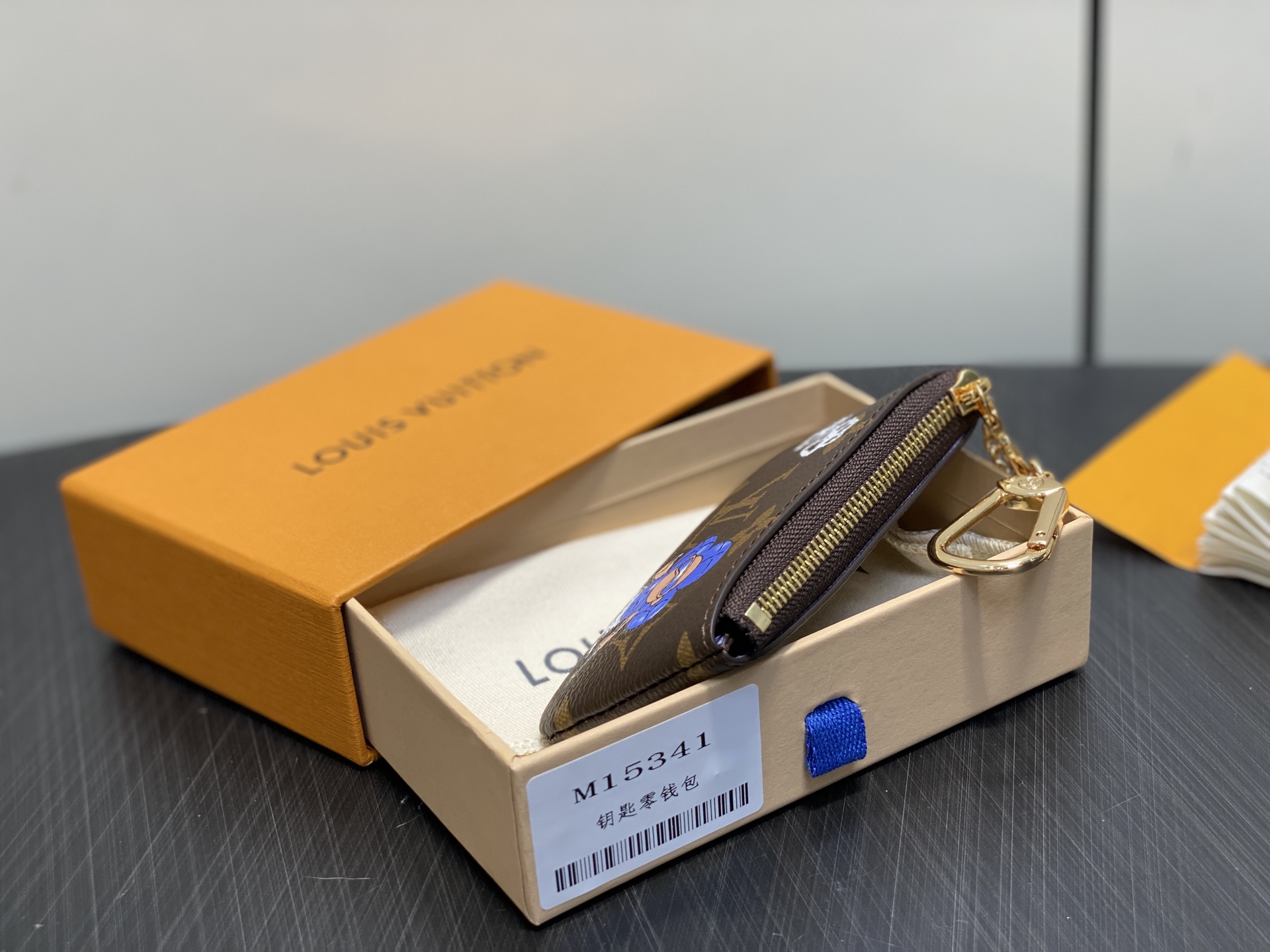 【顶级原单】M15341丝印 圣诞款老花钥匙包 LAUNCH 钥匙袋 在VB&N冬季旅行系列中重新诠释经