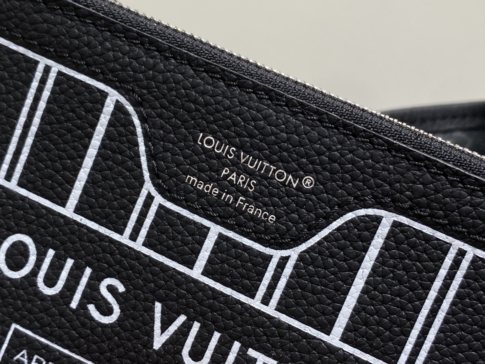 【顶级原单】M15210黑花黑色 双面购物袋 Neverfull Bandouliere Inside 