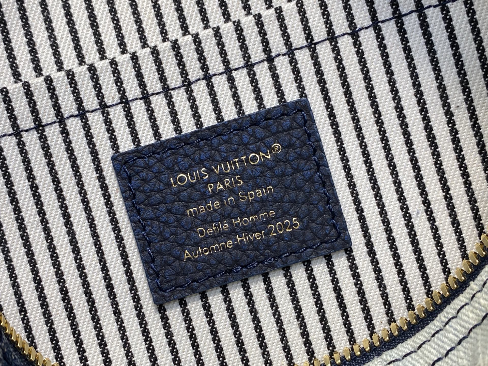 【顶级原单】M15276蓝色 全钢五金 丹宁牛仔布speedy枕头包 当季新款 SPEEDY 25 BA