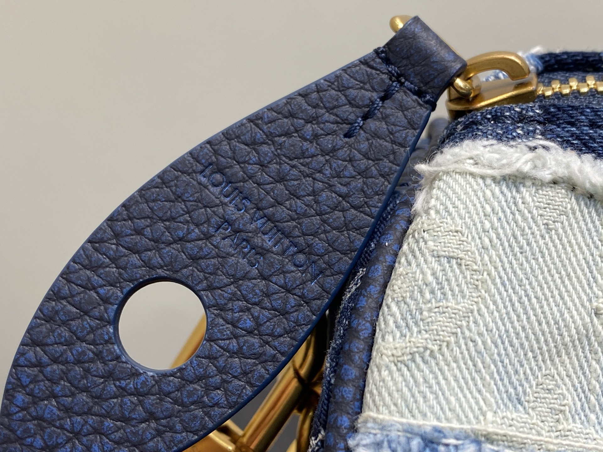 【顶级原单】M15276蓝色 全钢五金 丹宁牛仔布speedy枕头包 当季新款 SPEEDY 25 BA