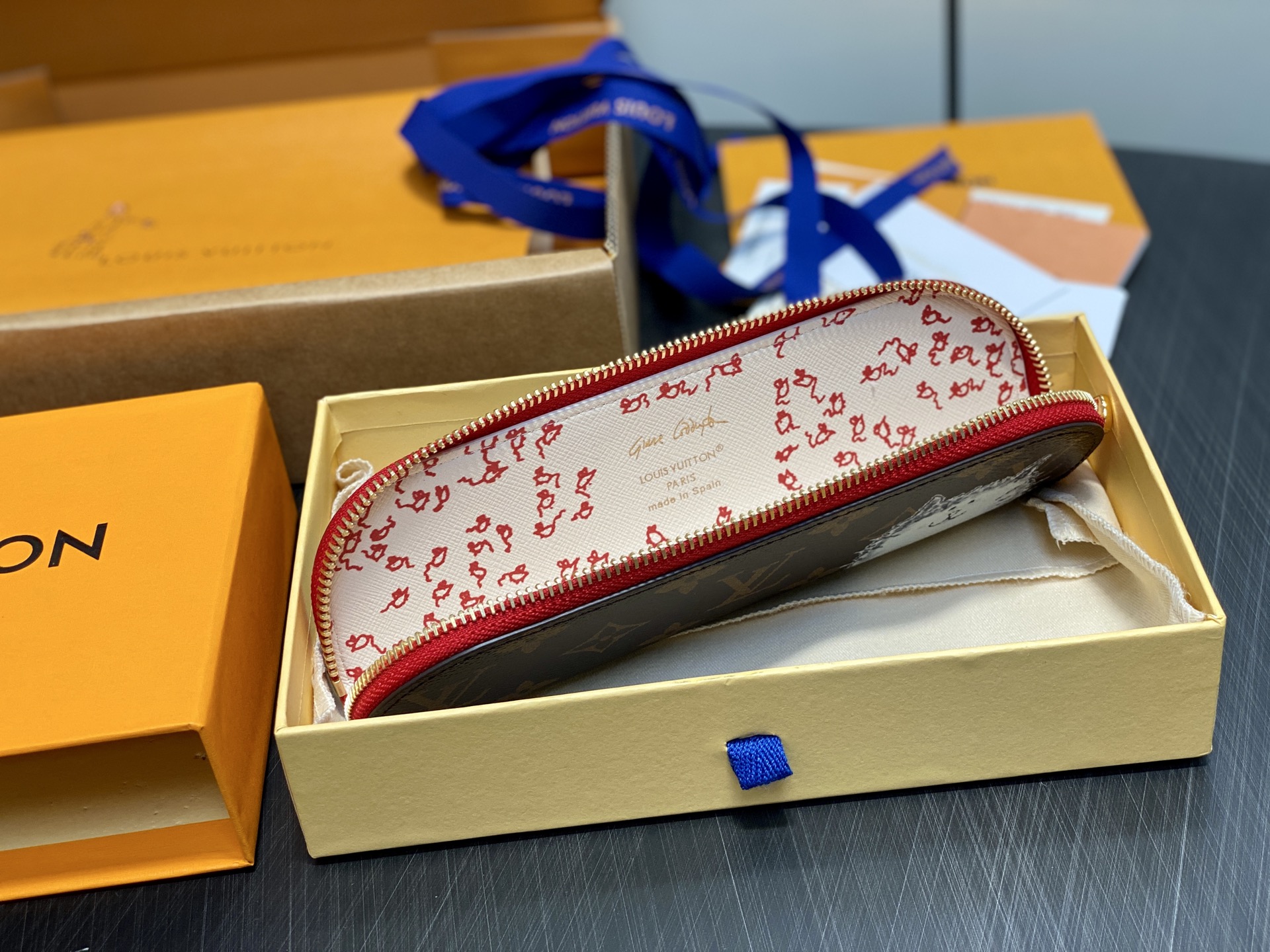 【顶级原单】GI1396老花 升级版 猫咪笔袋 当季新款 CHARLOTTE 笔袋 本款 Charlot