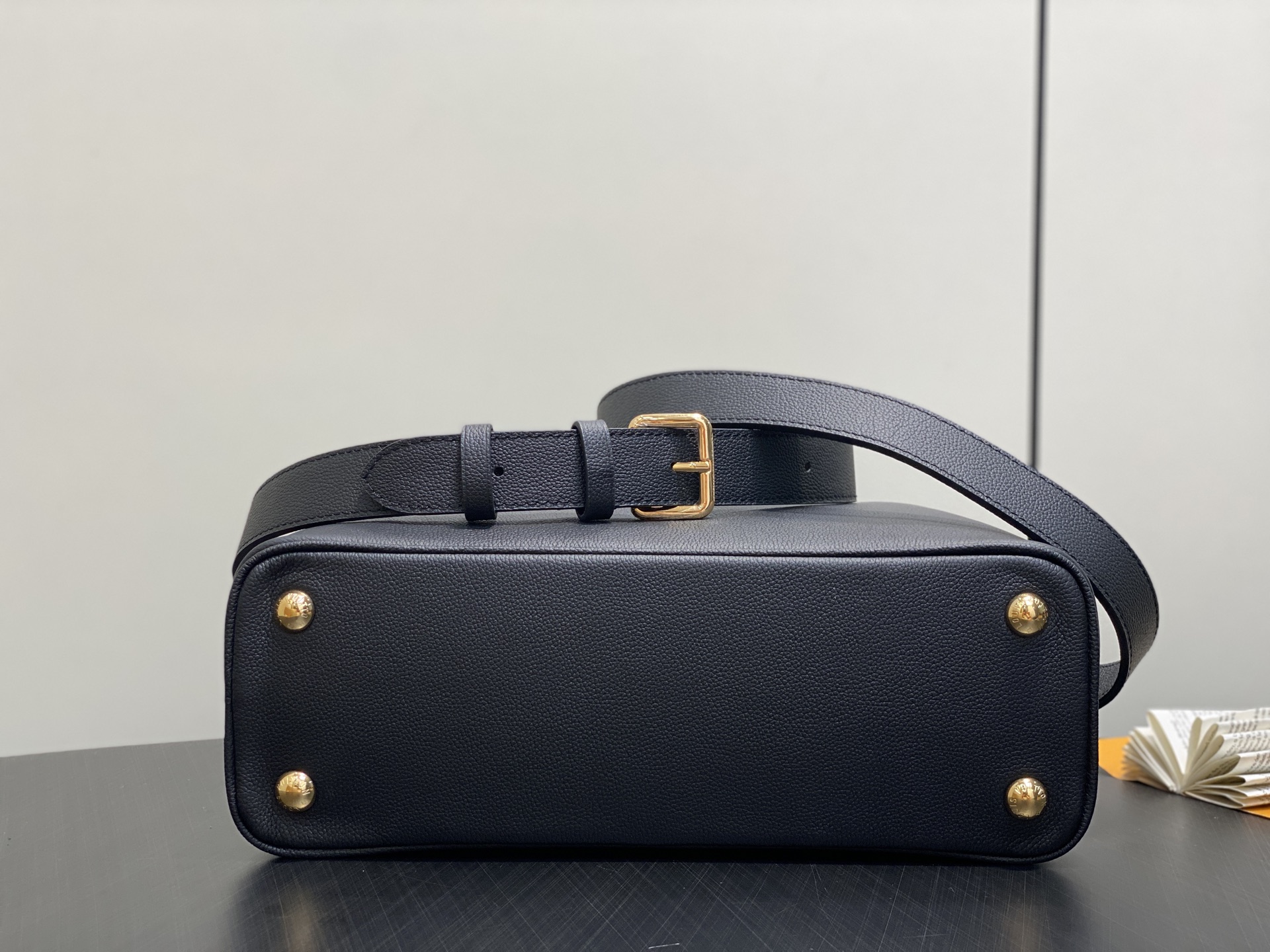 【顶级原单】M14370黑色 全皮cap那英款 Capucines Souple 中号手袋 M14371