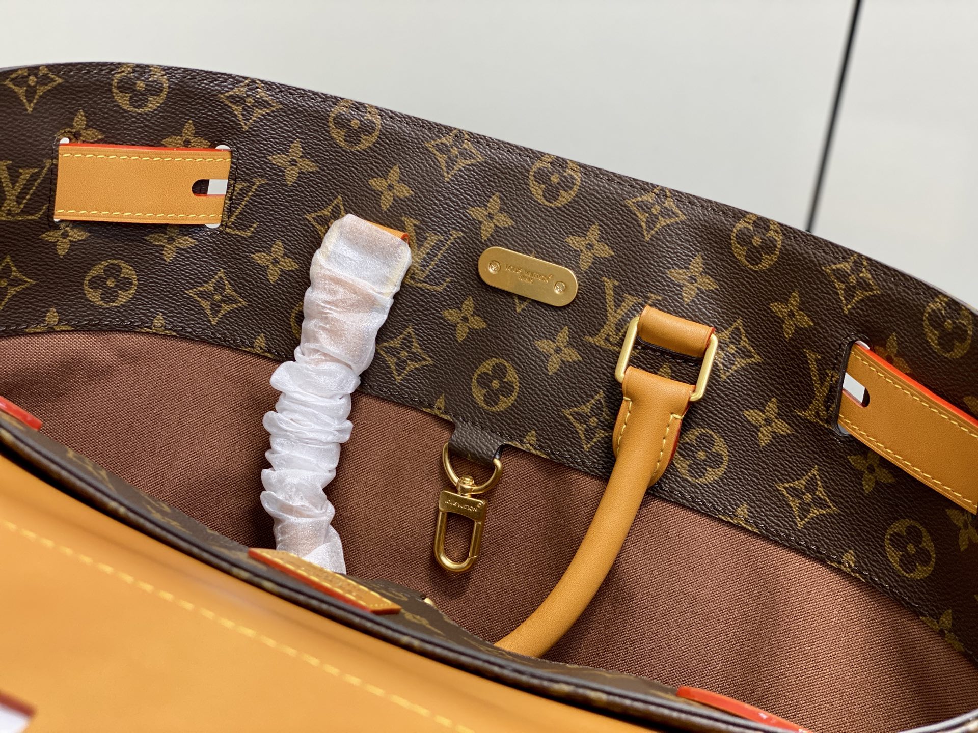 【顶级原单】M25989老花黄皮 复古男包双肩包 STEAMER 30 手袋 本款 Steamer 30