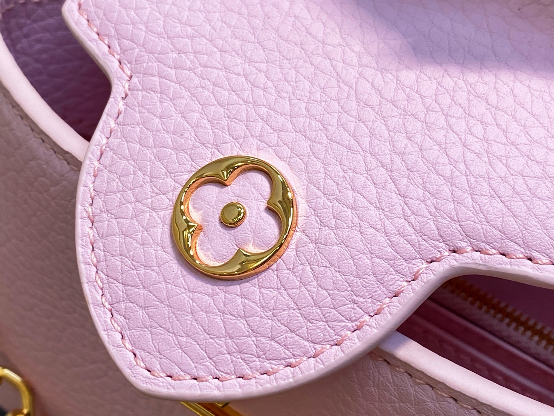 【顶级原单】M14970粉紫 M14381 链条全皮cap那英款 CAPUCINES 迷你手袋 本款 C