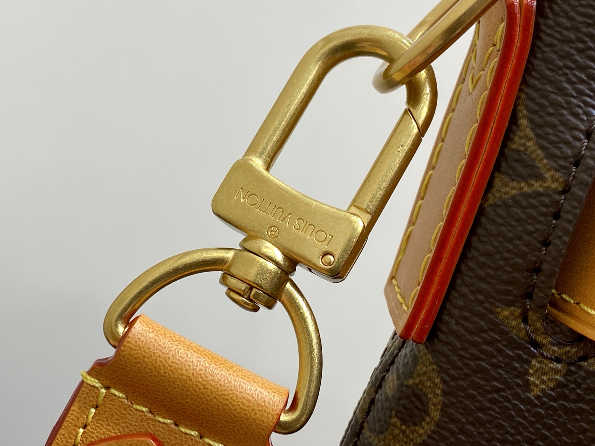 【顶级原单】M25989老花黄皮 复古男包双肩包 STEAMER 30 手袋 本款 Steamer 30