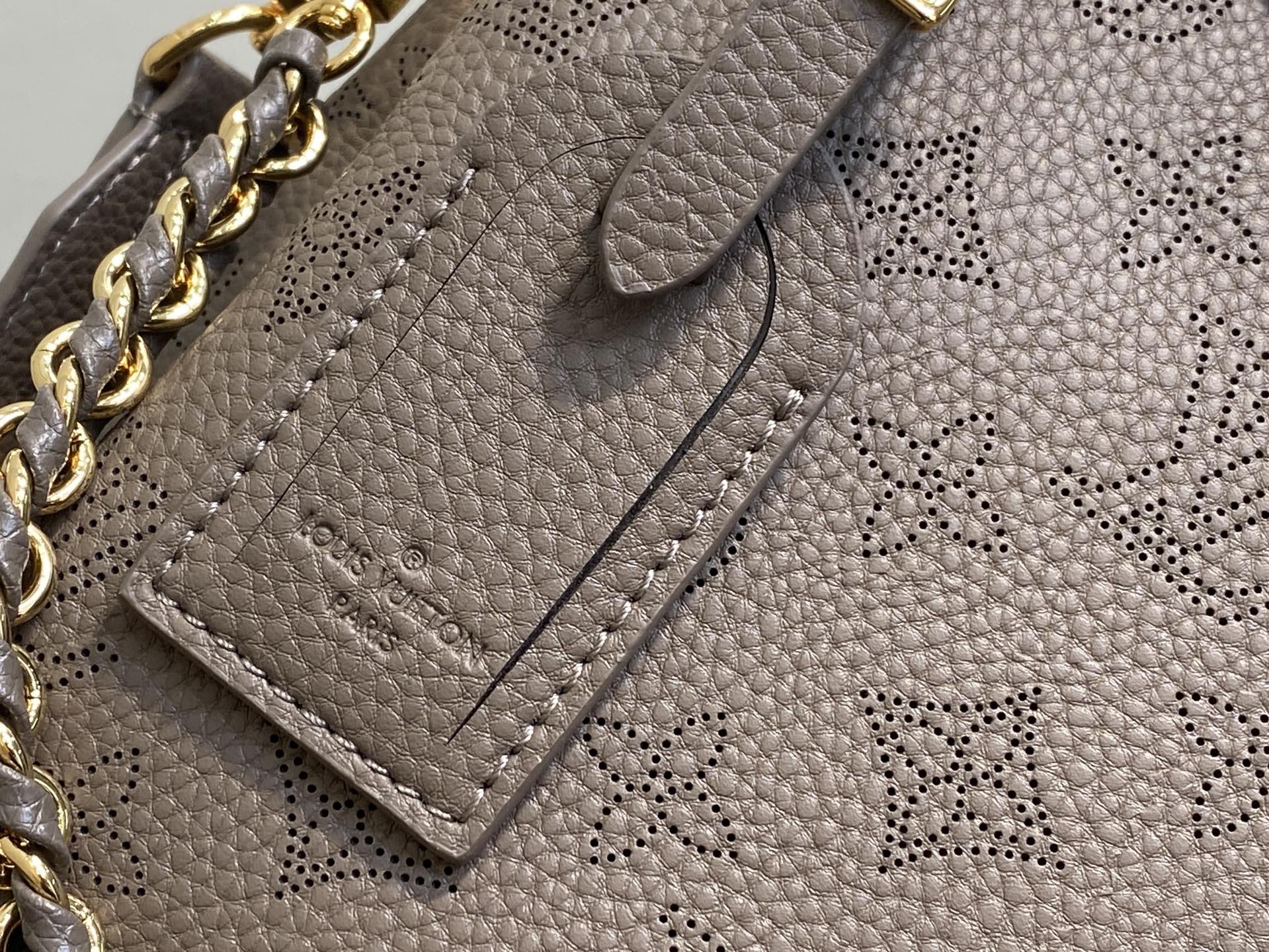 【顶级原单】M25904烟熏灰绿色 全皮镂空链条包 ltvSac Hand It All PM 手袋 来