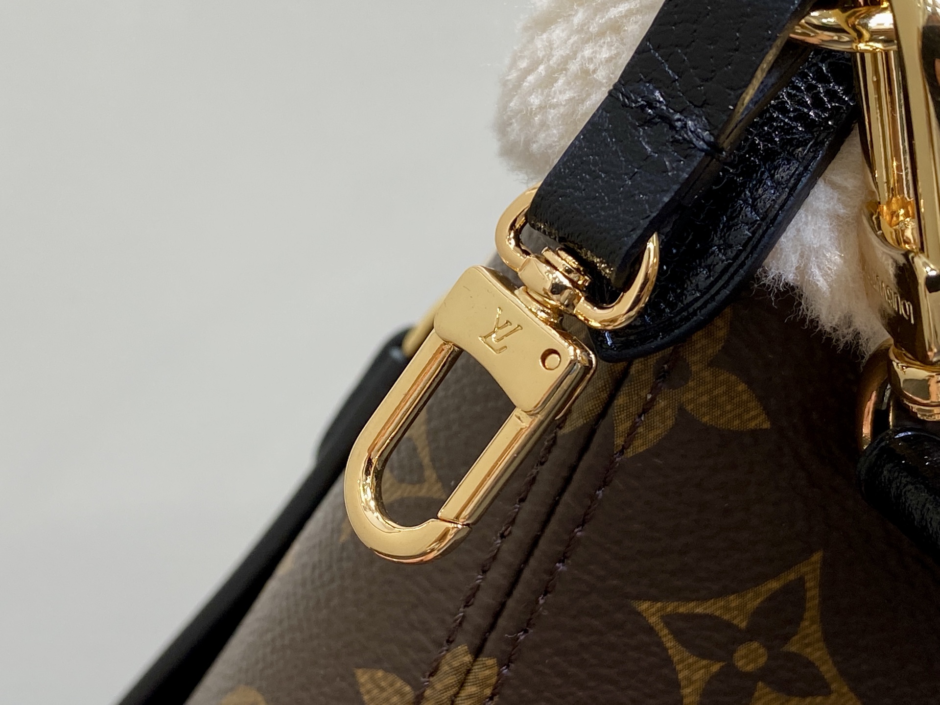 【顶级原单】M26315老花毛绒 小号购物袋子母包 NEVERFULL BANDOULIÈRE INSI